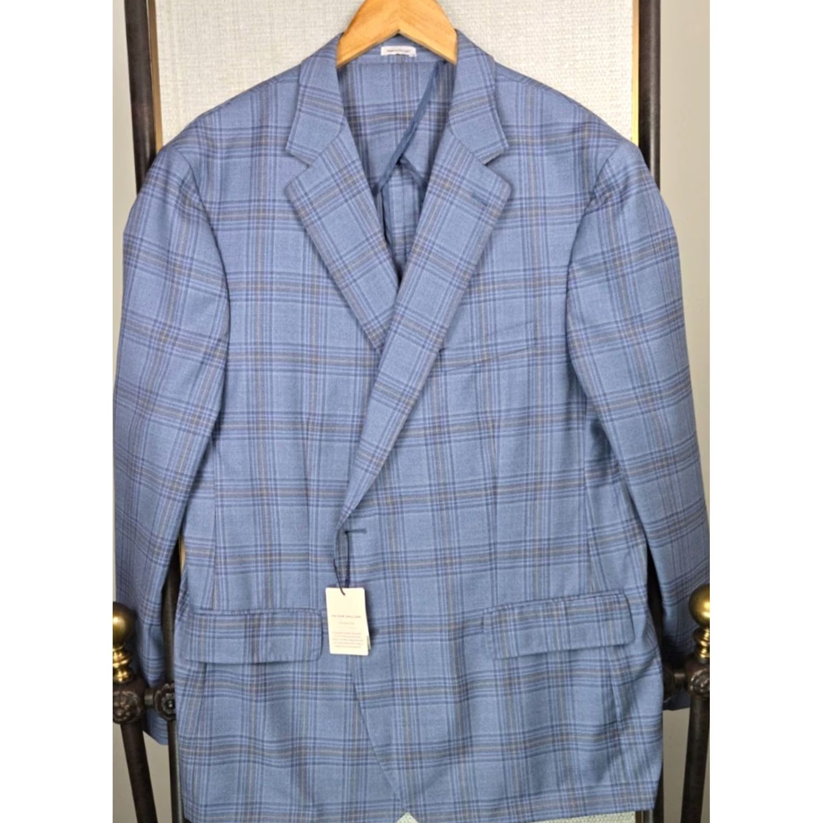 Peter Millar Peter Millar Jacket Blue 48 Wool Unlined Hyperlight Blazer Size 48R - 5 Thumbnail