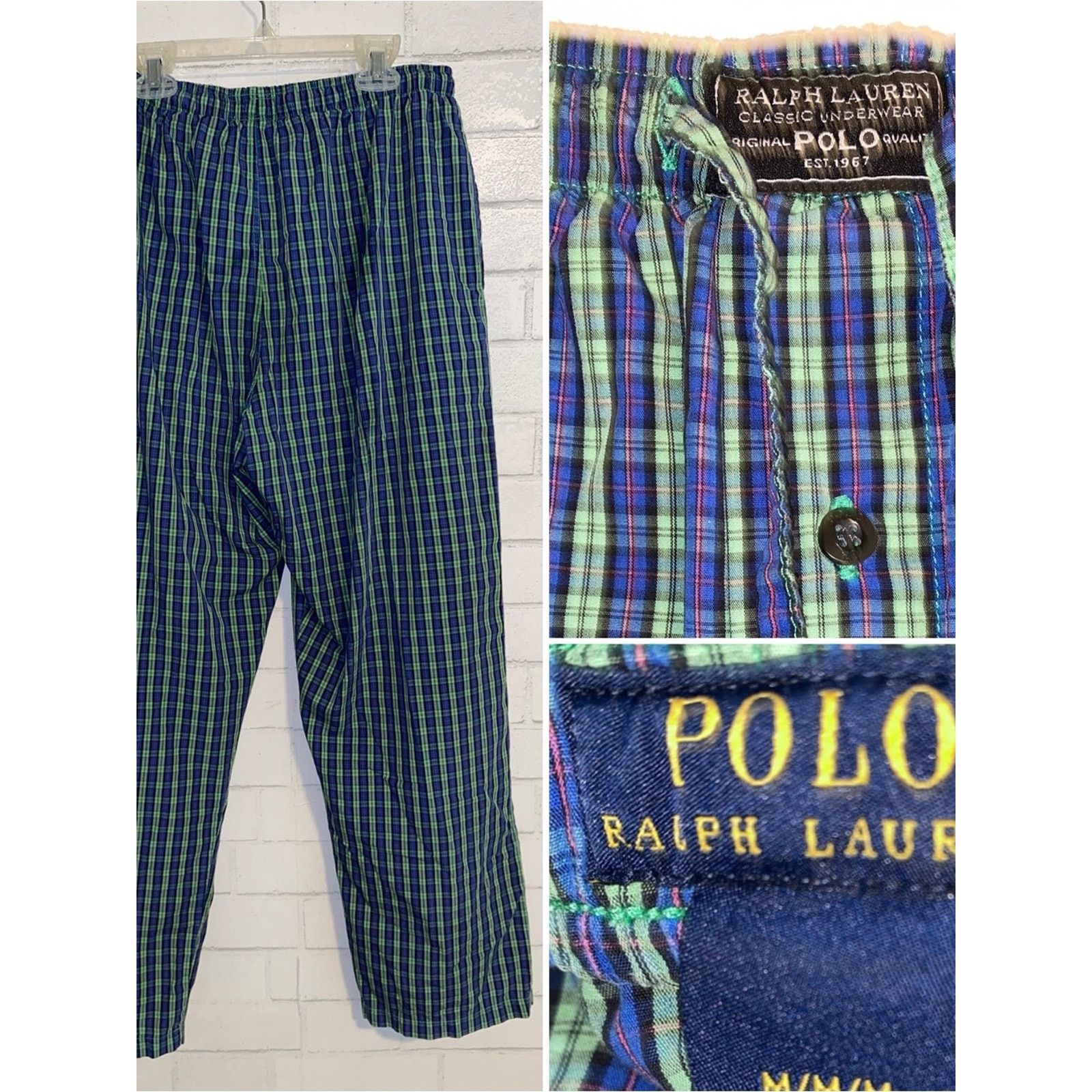 Polo Ralph Lauren Polo Ralph Lauren $48 Plaid Woven Cotton Pajama Pant Med Size ONE SIZE - 1 Thumbnail