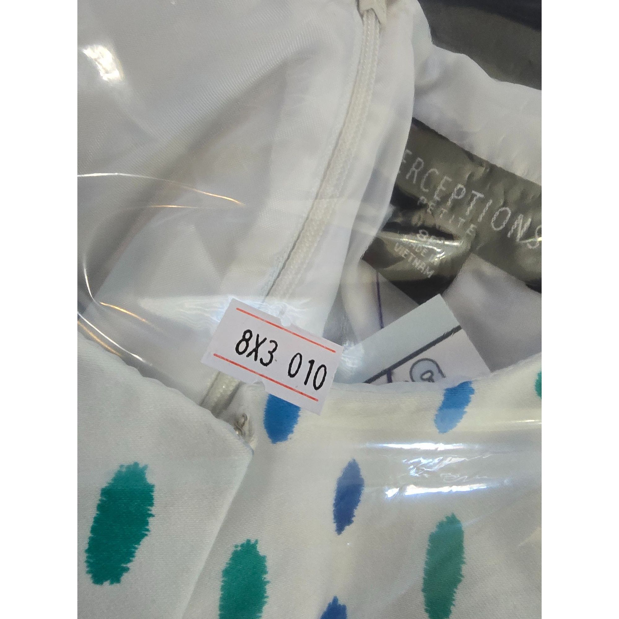 Other Perceptions Petite 8P White & Blue Polka Dot Sleeveless Dres Size M / US 6-8 / IT 42-44 - 8 Thumbnail