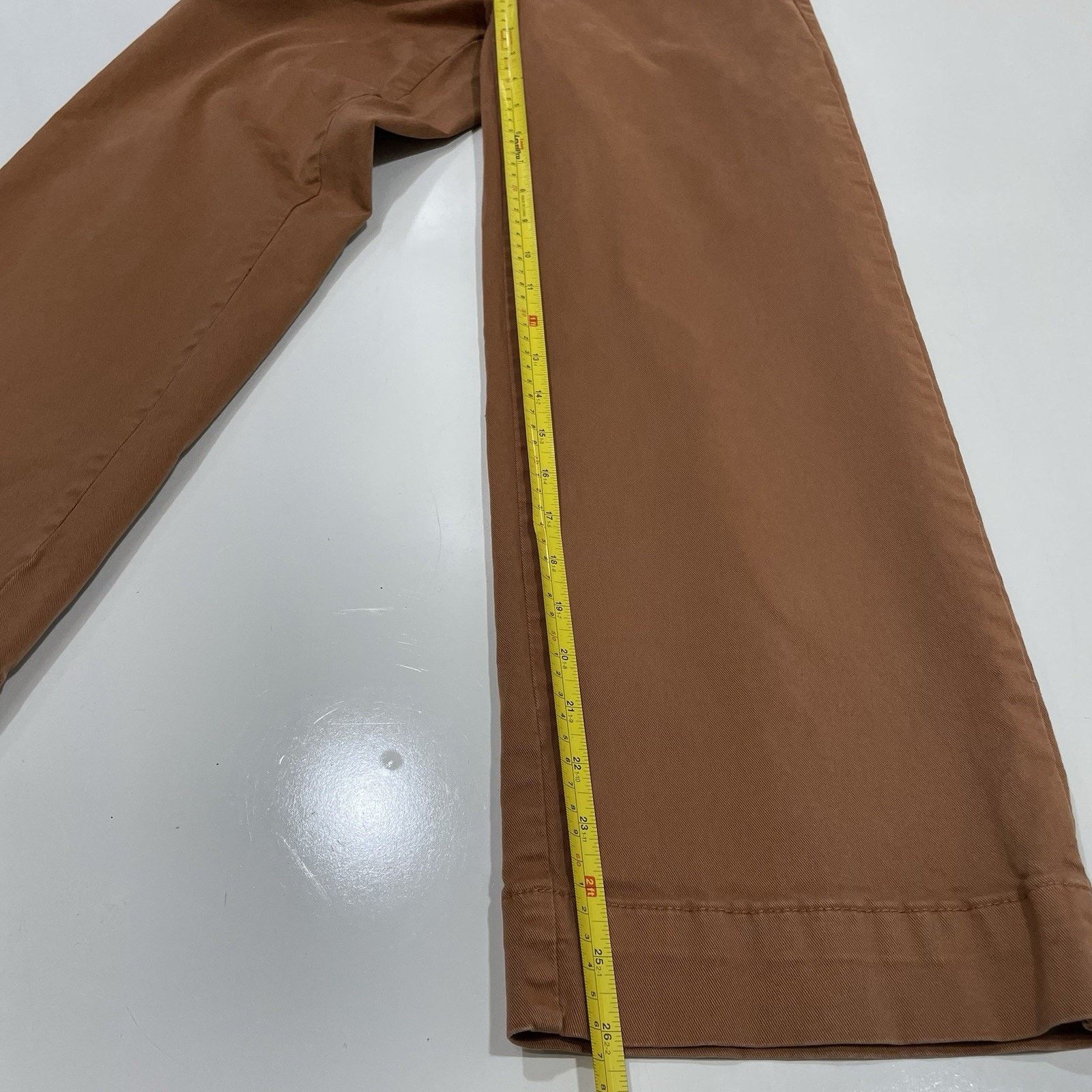 Marine Layer Marine Layer Pants Women's Size 4 (25”) Brown Bridget Wide Size 27" / US 4 / IT 40 - 3 Thumbnail