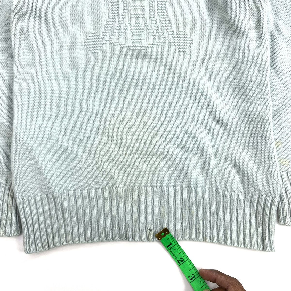 Celine Vtg Celine Cashmere Triomphe Jacquard Turtleneck Knitwear Size US M / EU 48-50 / 2 - 12 Thumbnail