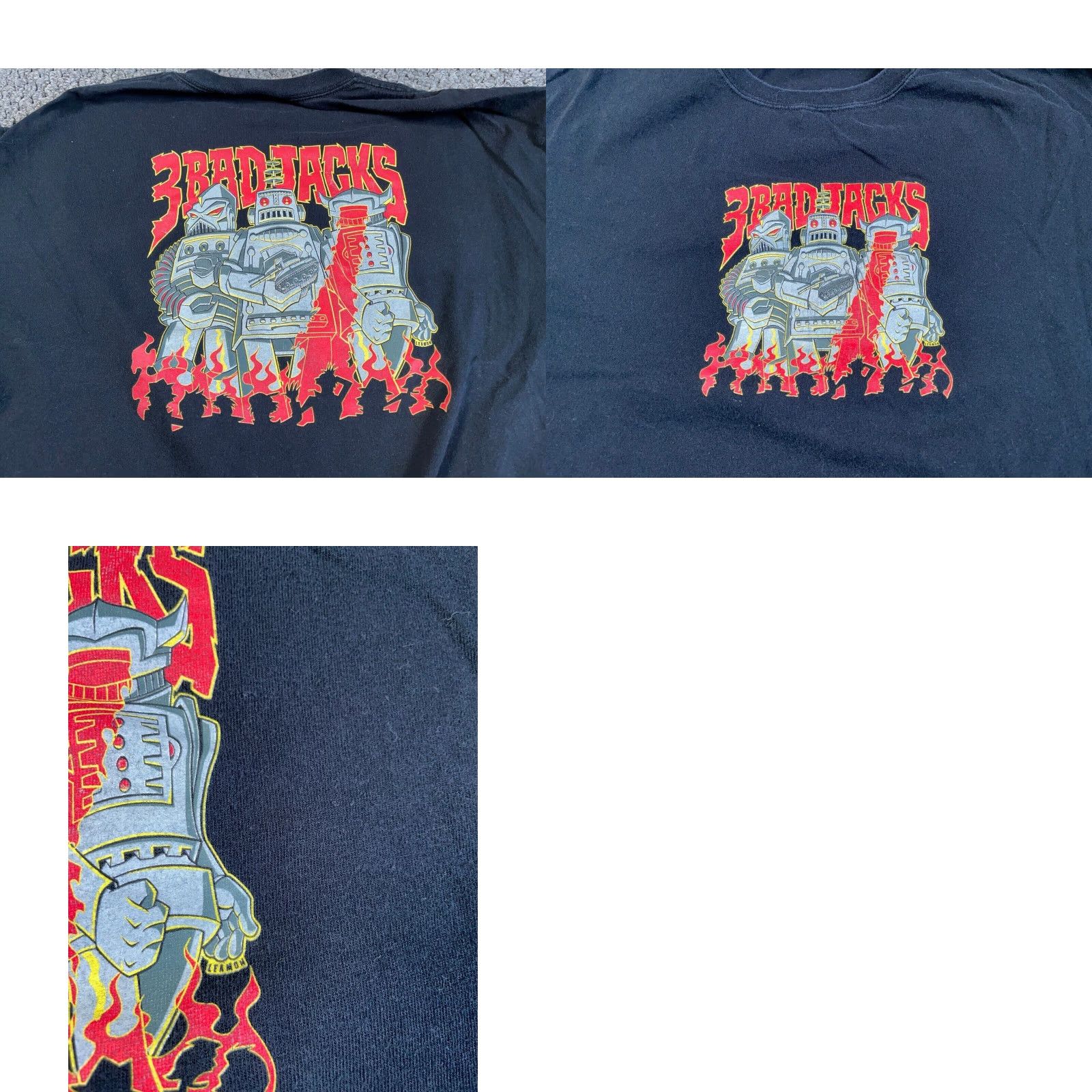 Anvil VINTAGE Anvil 90s Band Music T-Shirt Adult 2XL Black Cotton Double-Sided Graphic Men's Size US XXL / EU 58 / 5 - 8 Thumbnail