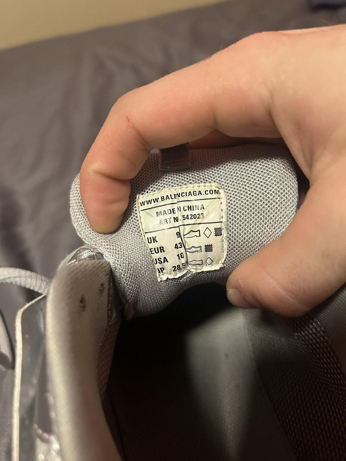 Balenciaga Silver balenciaga tracks Size US 10 / EU 43 - 12 Thumbnail