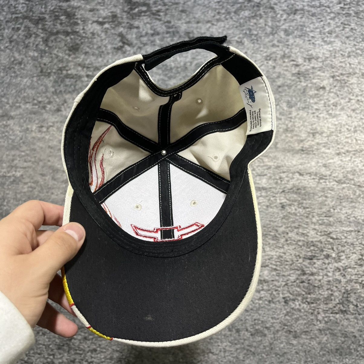 Chevrolet VINTAGE CHEVY RACING EMBROIDERED FLAMES Y2K 2000s GRUNGE HAT Size ONE SIZE - 5 Thumbnail