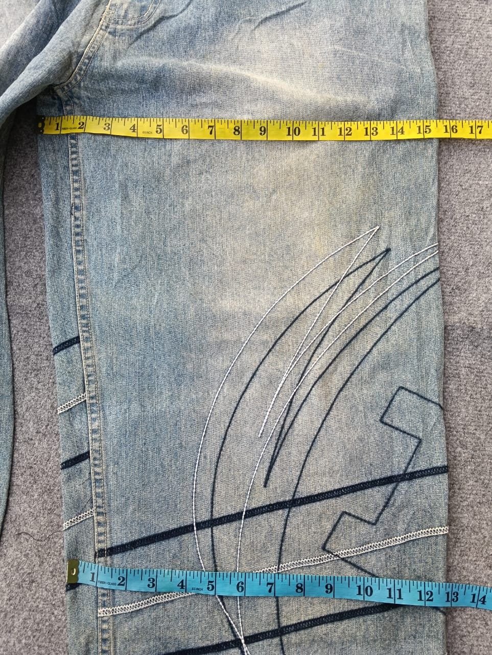 Phat Farm Vintage y2k Phat Farm Blue Wash Baggy Denim Jeans Size 38 Size US 37 - 5 Thumbnail