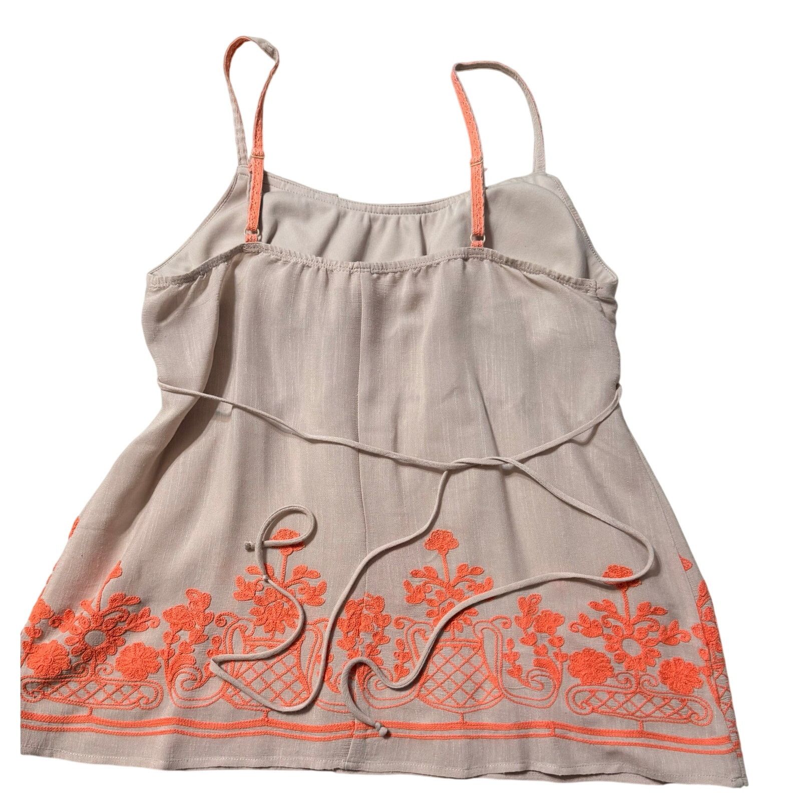 Anthropologie Anthropologie Boho Taupe Babydoll Top Size XL Embroidery Y2K Size XL / US 12-14 / IT 48-50 - 2 Thumbnail