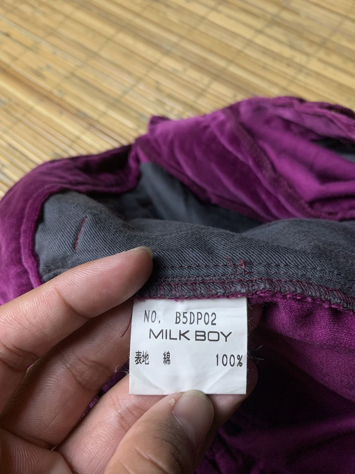 20471120 × Beauty Beast × Japanese Brand Milkboy Velvet Purple Zip Pants Size US 31 - 8 Thumbnail
