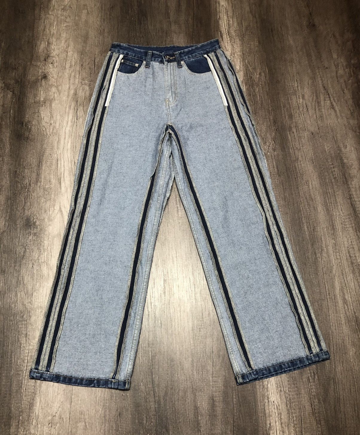 Japanese Brand me+em select Jeans Rare Design (unisex) Size US 28 / EU 44 - 19 Thumbnail