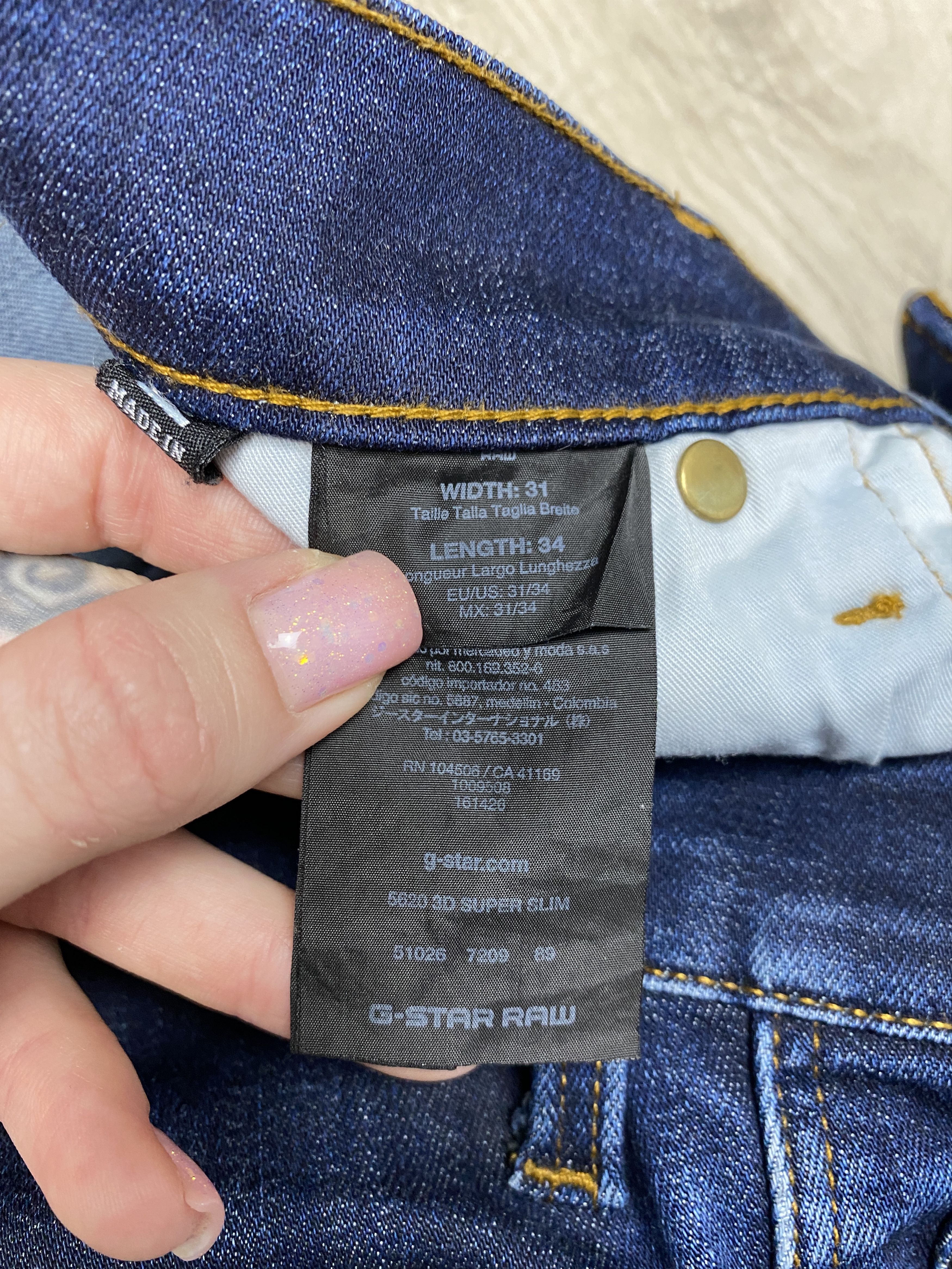 G-Star G Star Raw Vintage Mens 3D Super Slim Denim Pants Jeans Size US 31 - 4 Thumbnail