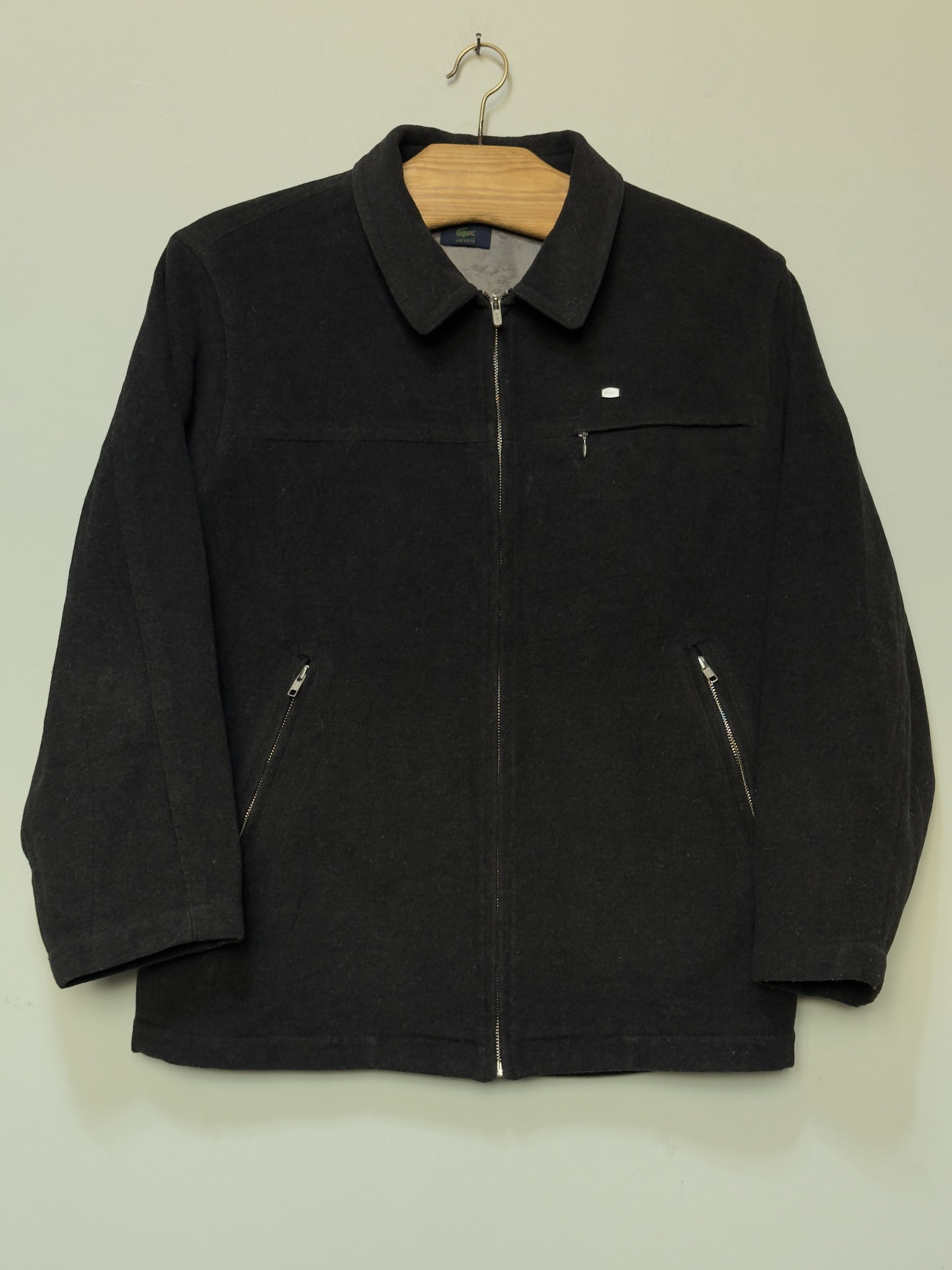 Lacoste 🔥 vintage lacoste coat jacket wool patch logo Size US L / EU 52-54 / 3 - 2 Thumbnail