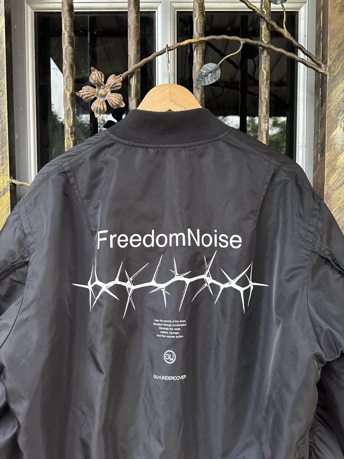 Undercover Freedom Noise GU Bomber Jacket Ma-1 Black