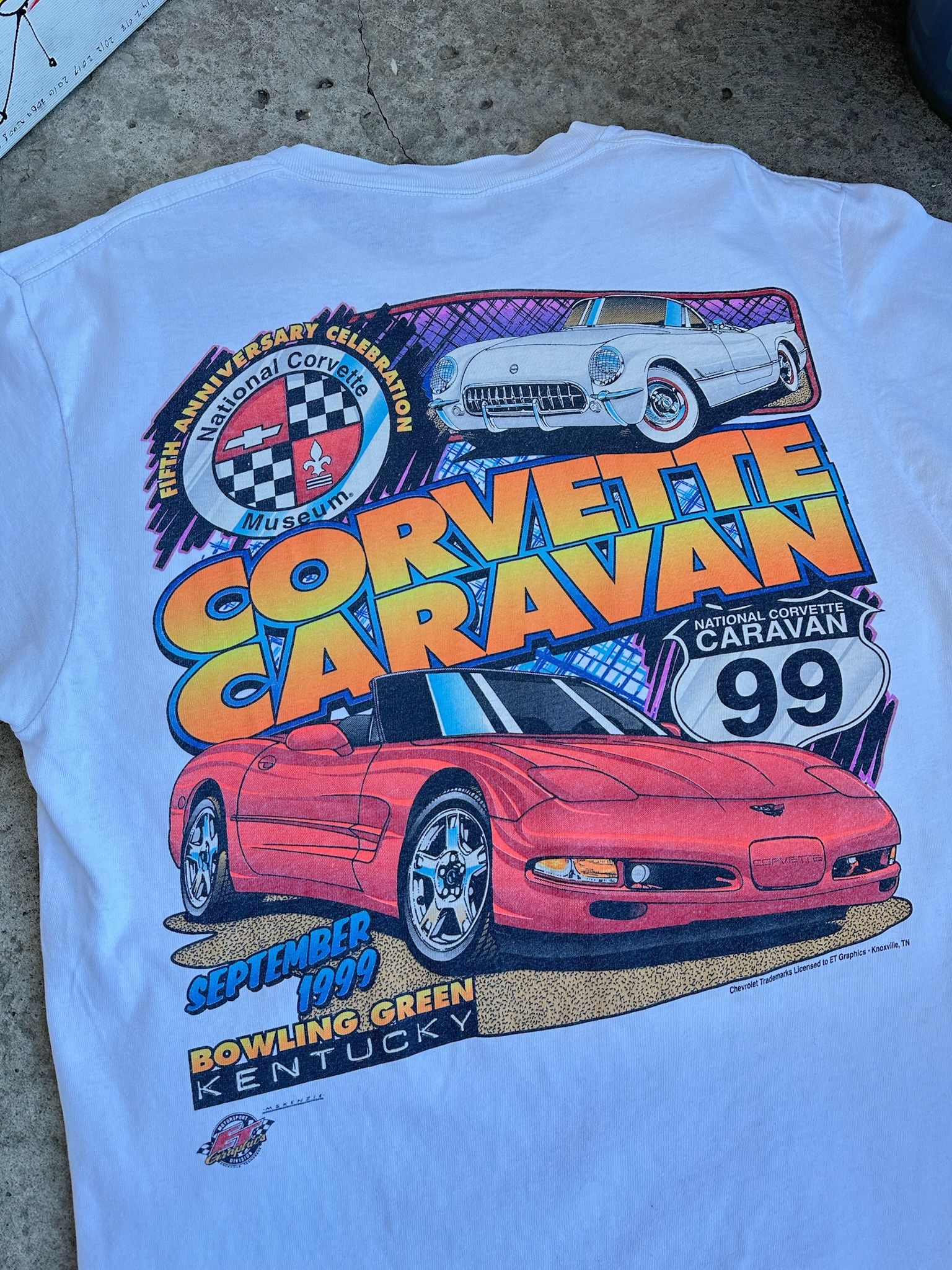 Chevrolet Vintage Corvette T-shirt Chevrolet racing tee Size US XL / EU 56 / 4 - 5 Thumbnail