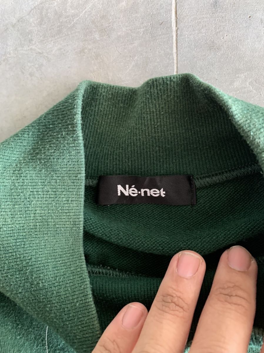 Issey Miyake Ne-net green tea sweatshirt neat design Size US XL / EU 56 / 4 - 5 Thumbnail
