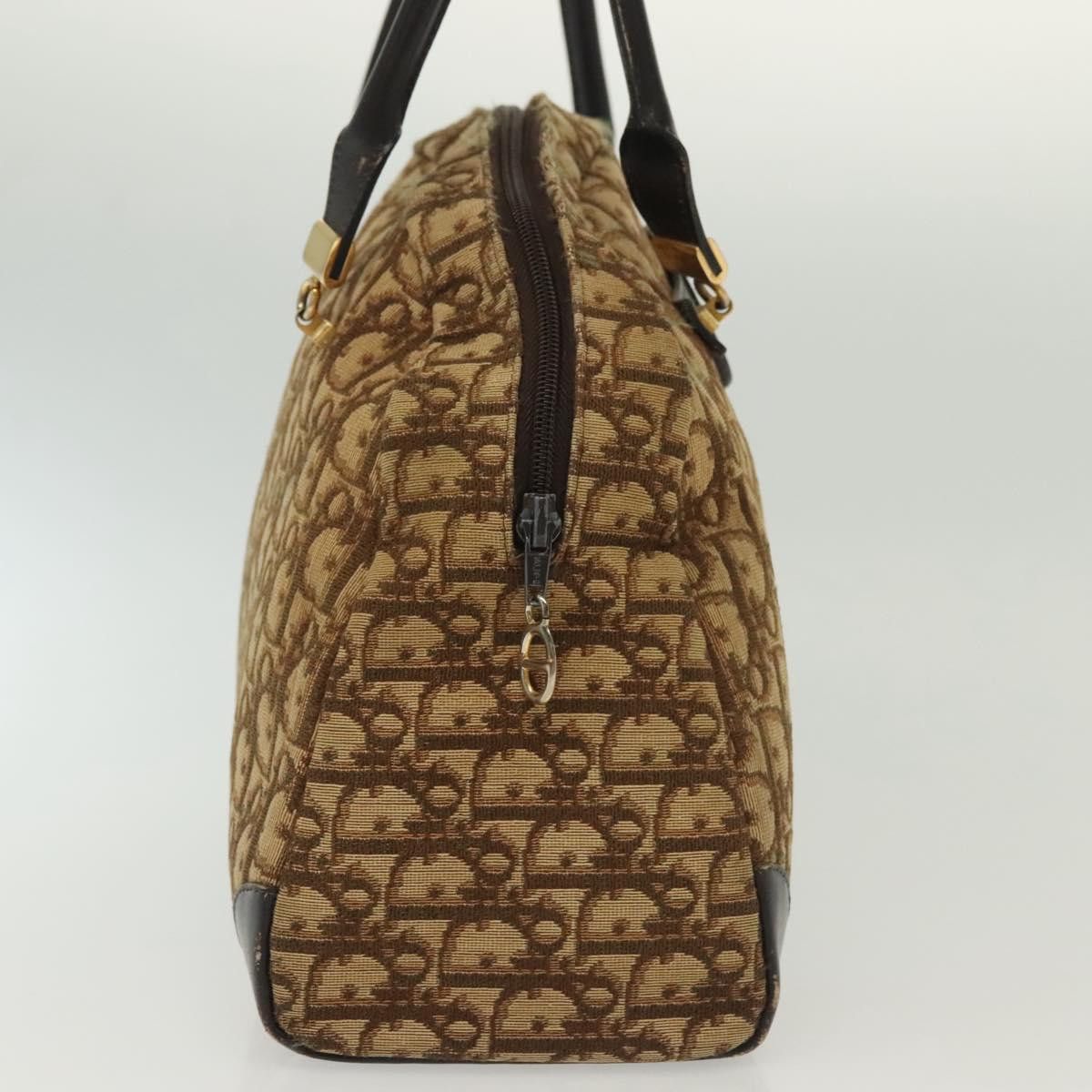 Dior DIOR Trotter Canvas Hand Bag Brown Gold Size ONE SIZE - 5 Thumbnail