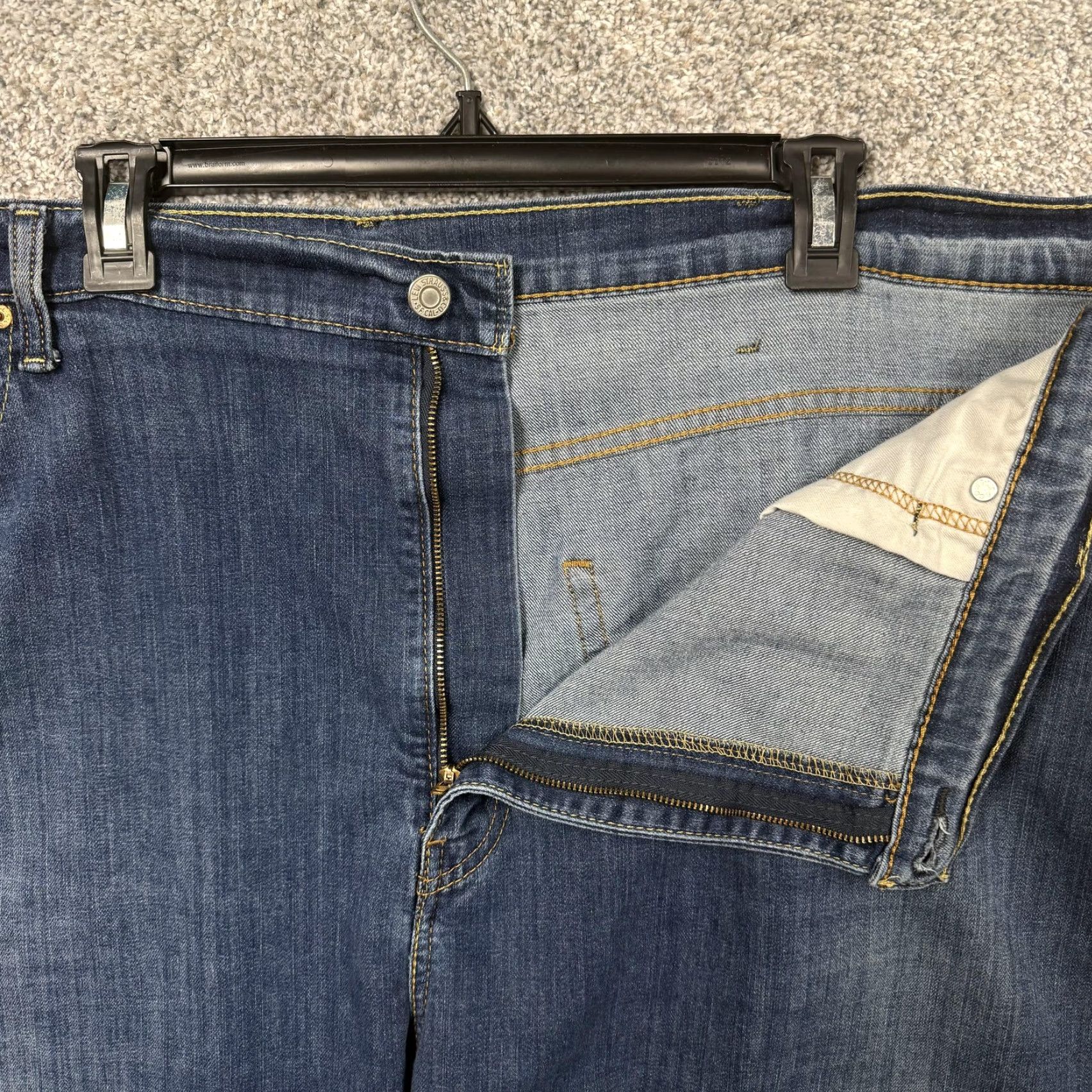 Levi's Levi's 569 Loose Straight Denim Shorts Men 48 Dark Wash Bermuda Jorts Stretch Pockets 5-Pocket Denim Casual 90s Mens Size US 32 / EU 48 - 7 Thumbnail