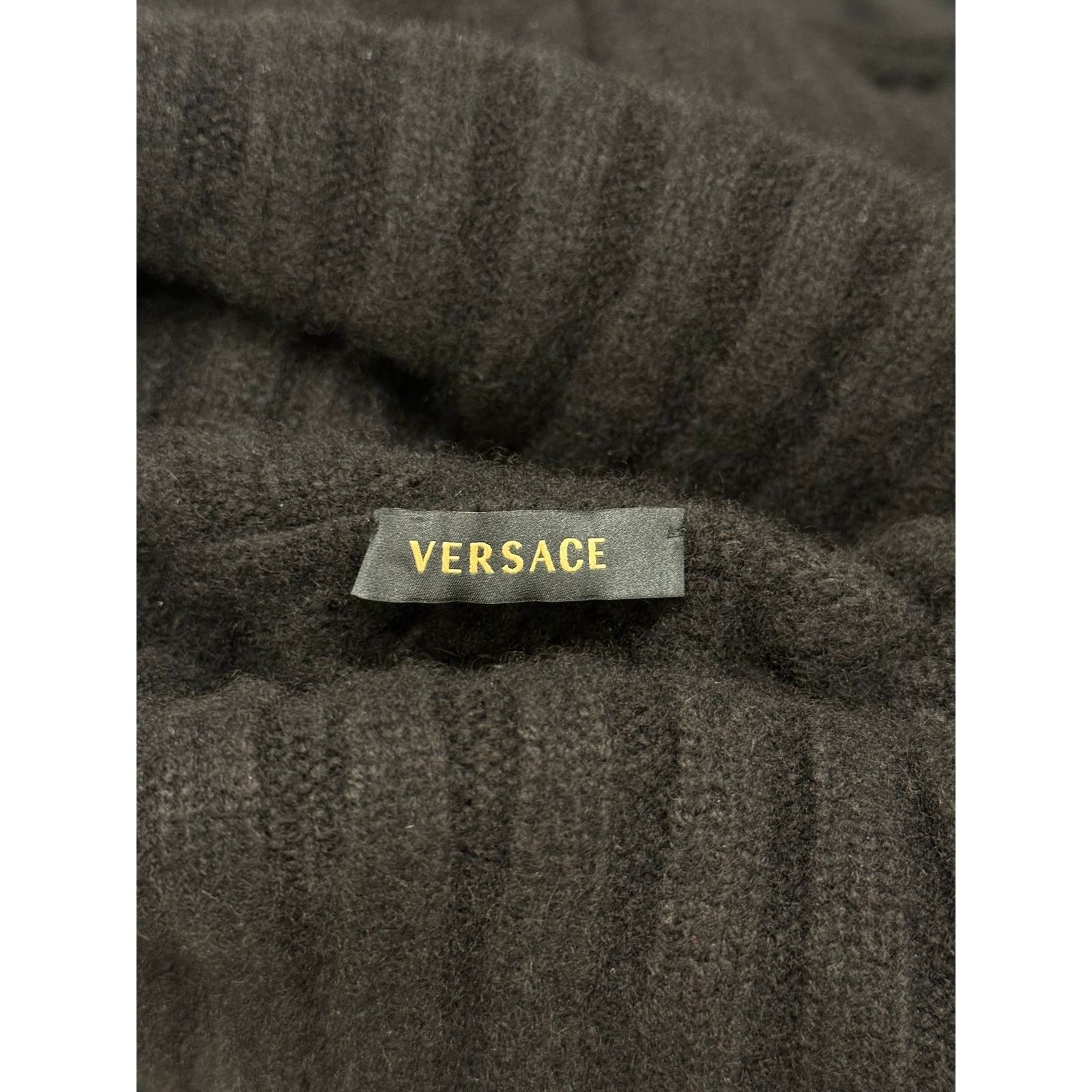 Versace 2000s Gianni Versace exaggerated high neck cropped knit Size S / US 4 / IT 40 - 9 Thumbnail