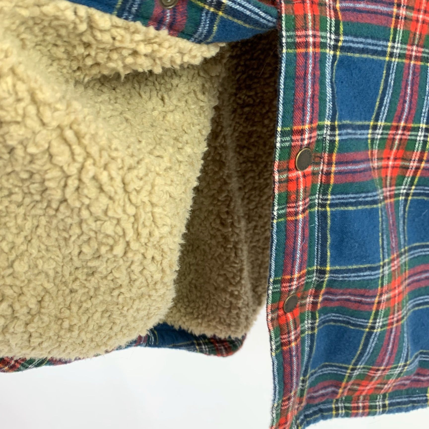 Vintage VINTAGE LL Bean Scotch Plaid Sherpa Lined Shirt Shacket XXLT 2XT NWT Size US XXL / EU 58 / 5 - 4 Thumbnail