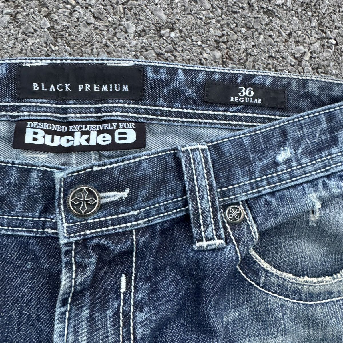 Affliction vintage distressed affliction bootcut jeans Size US 36 / EU 52 - 10 Thumbnail