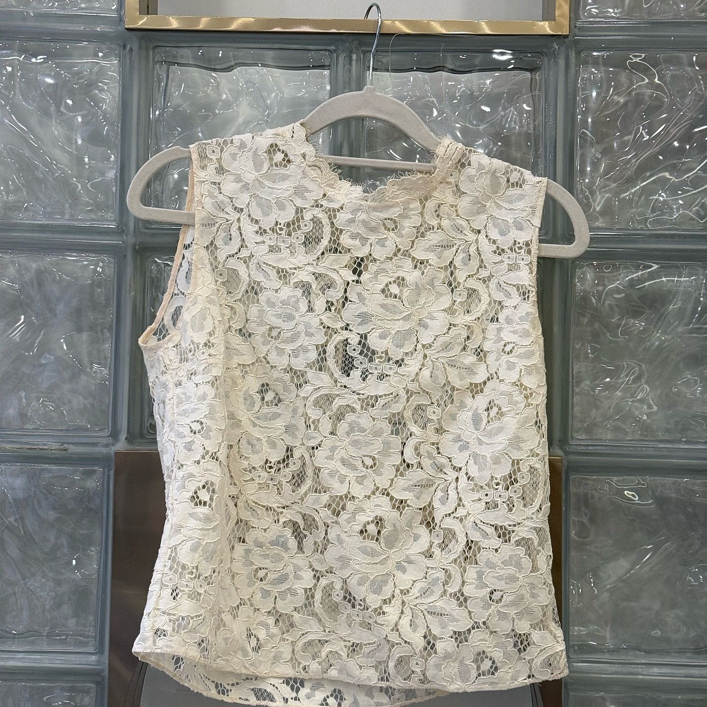 Saint Laurent Paris Saint Laurent Floral Lace Tank Top Size 38 Size S / US 4 / IT 40 - 1 Thumbnail