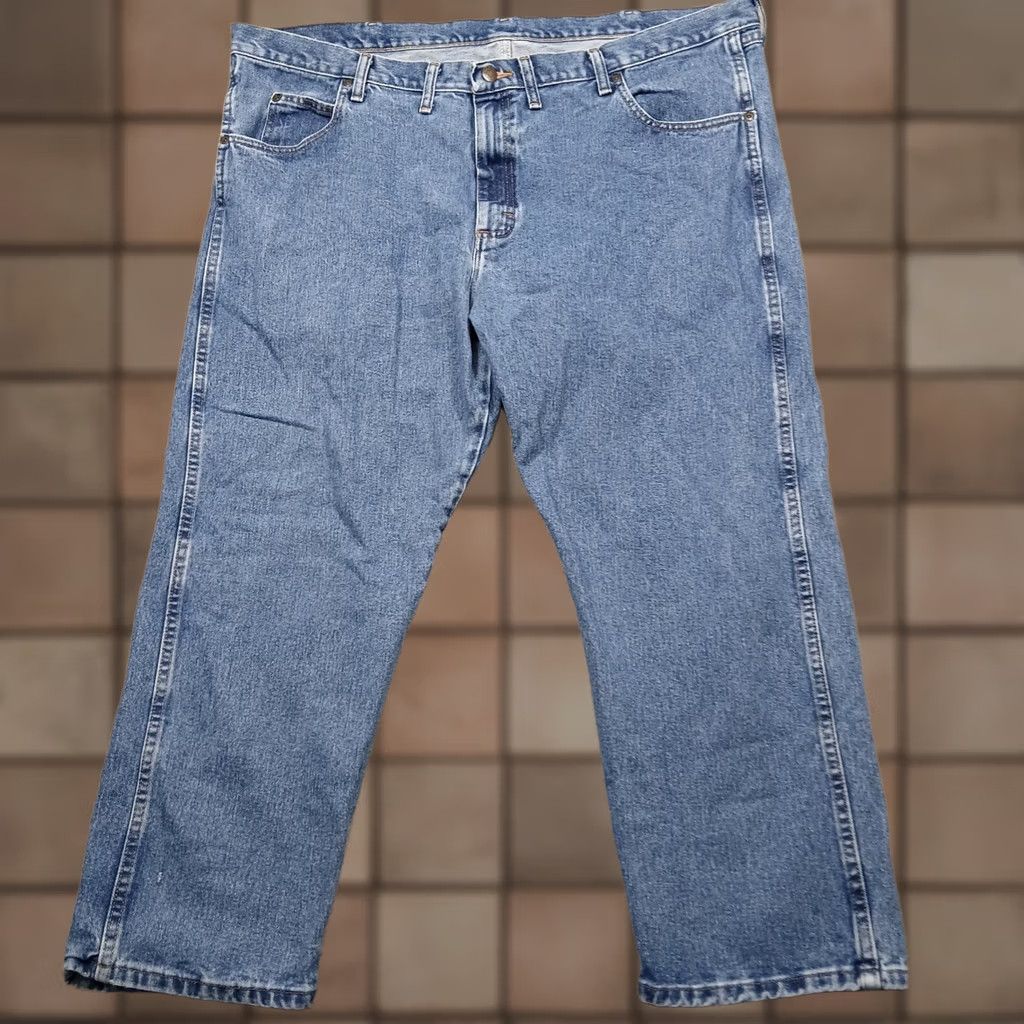 Wrangler Wrangler Jeans Mens 46 Blue Rugged Wear Men 46x28 Cotton Denim Made Nicaragua Size US 30 / EU 46 - 1 Thumbnail