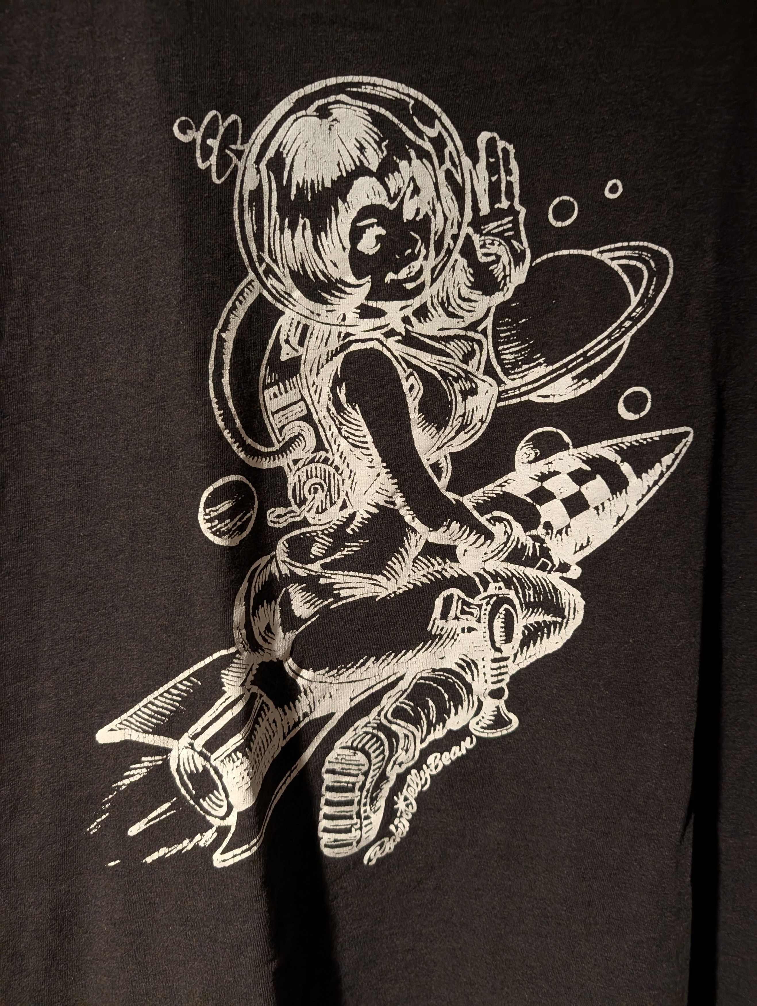 Billionaire Boys Club Billionaire Boys Club BBC Rocket Girl Pinup Space T-Shirt Size US XL / EU 56 / 4 - 2 Thumbnail