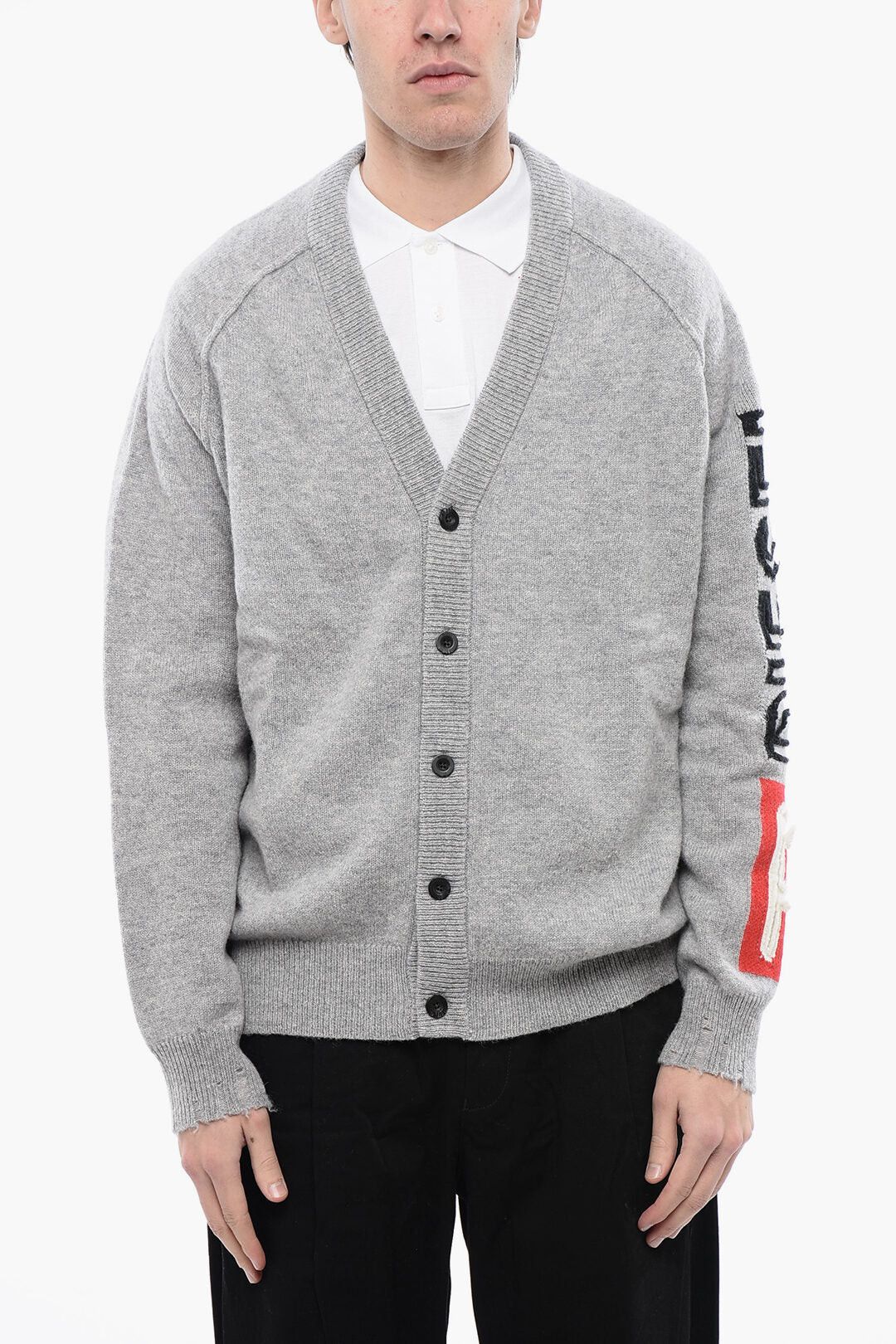 Diesel RED TAG Wool Cardigan K-SARRI With V-Neck Size US XXL / EU 58 / 5 - 1 Thumbnail
