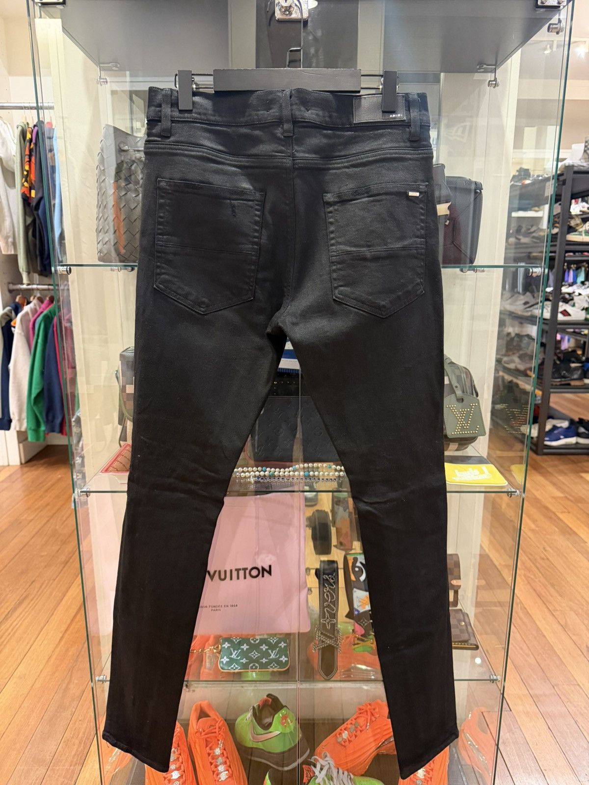 Amiri Amiri Waxed Thrasher Distressed Denim Jeans Size US 36 / EU 52 - 2 Thumbnail