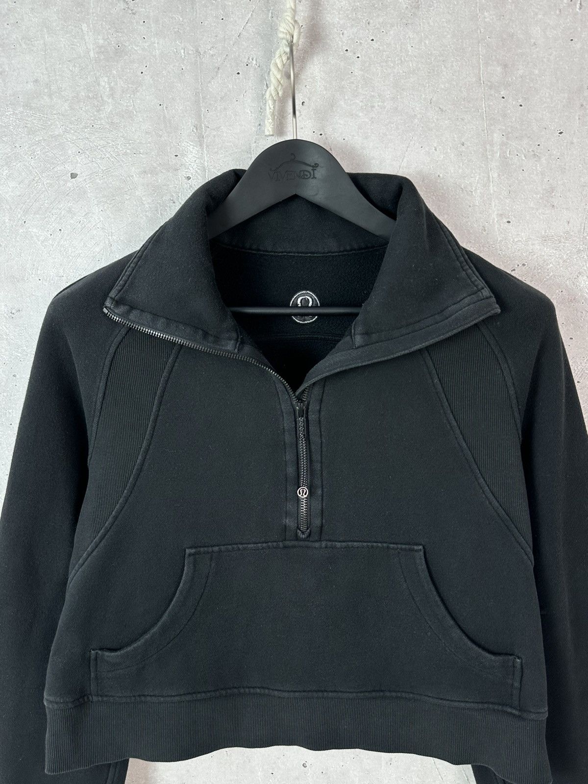 Lululemon Lululemon Quarter Zip Black Long Sleeve Women’s Jumper Size M / US 6-8 / IT 42-44 - 2 Thumbnail
