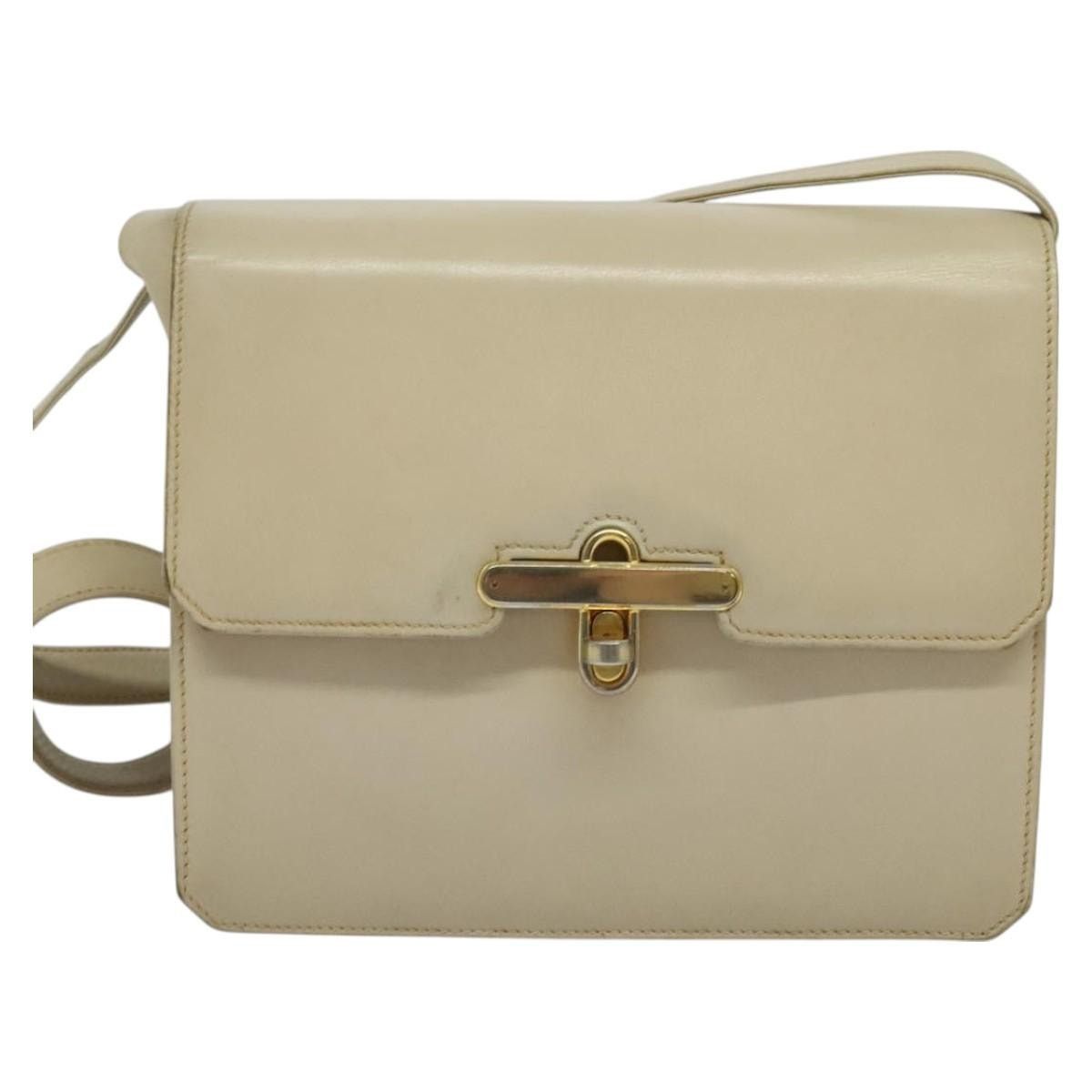 Gucci GUCCI Shoulder Bag Leather Cream Gold Size ONE SIZE - 13 Thumbnail