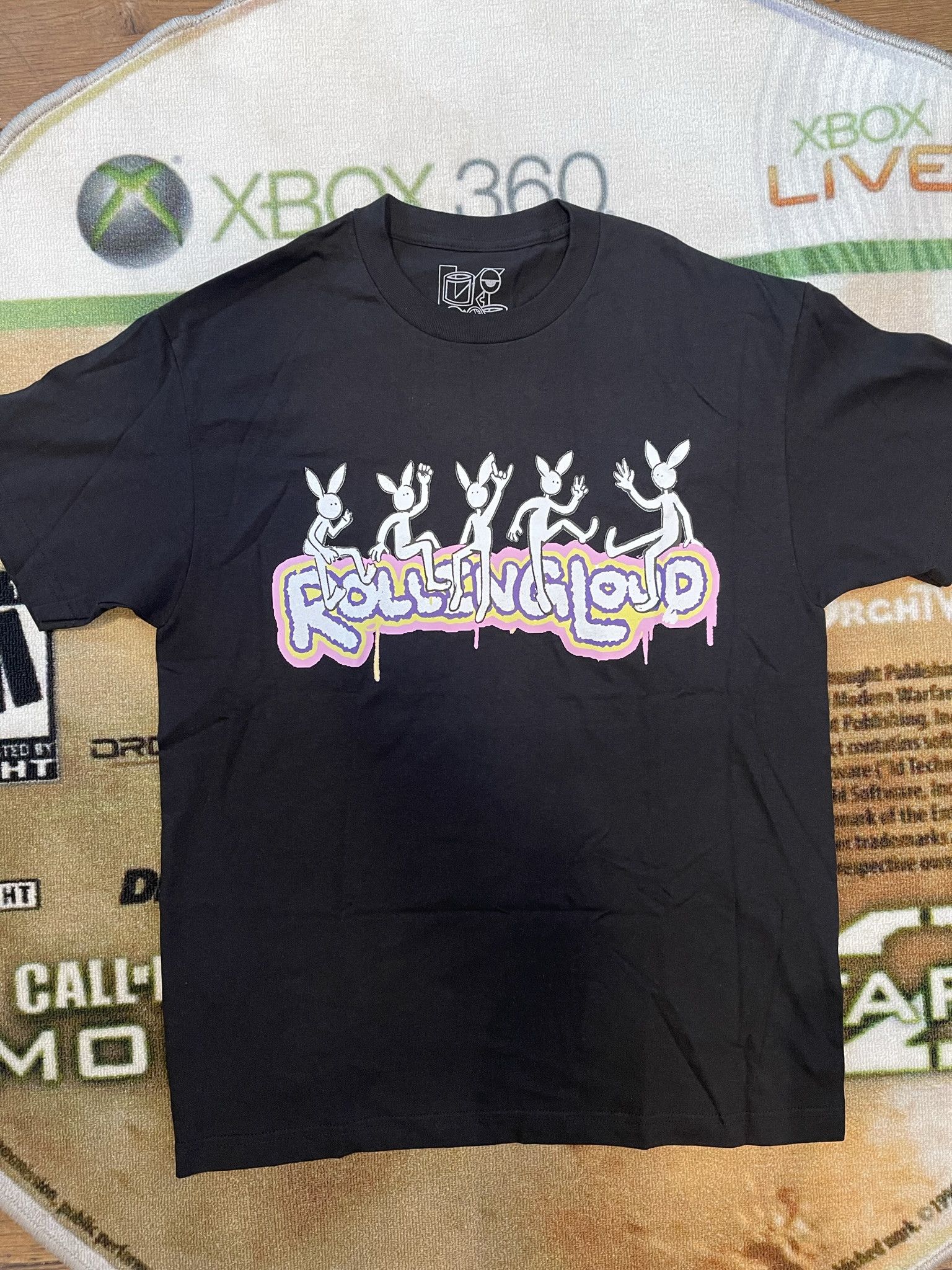 Kodone × Rolling Loud Kodone Rolling Loud Bunny Logo T-Shirt Size US L / EU 52-54 / 3 - 1 Thumbnail