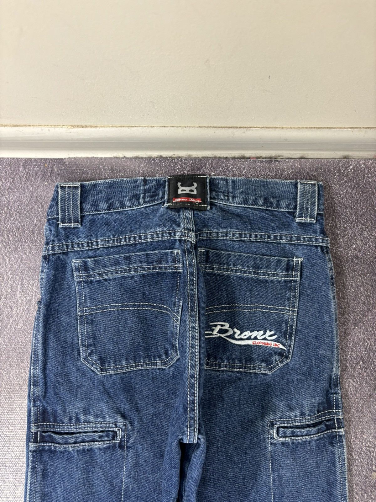 Other Vintage Bronx Clothing Y2K Skate Hype Blue Denim Baggy Jeans Size US 28 / EU 44 - 6 Thumbnail