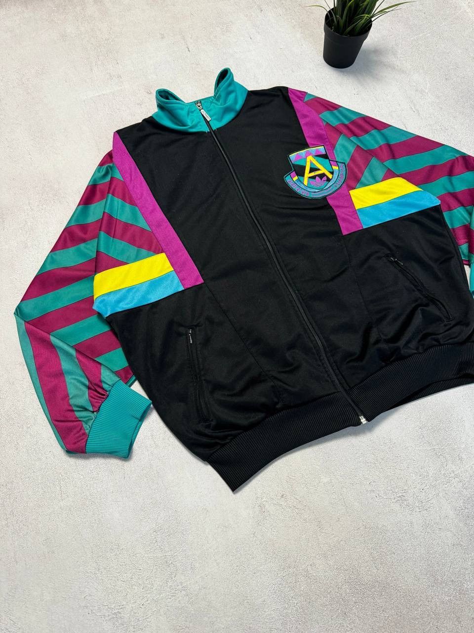 Vintage Vintage Adidas Champion Jacket Track Olympia Rare Retro 90s Size US XL / EU 56 / 4 - 2 Thumbnail