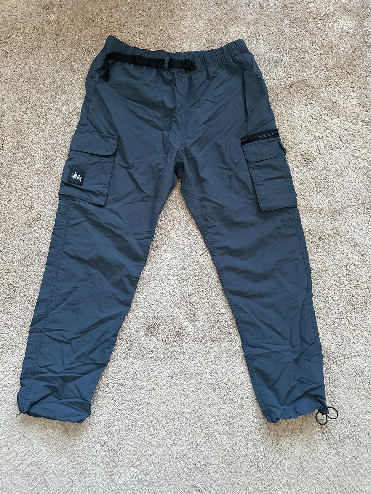 image of Stussy Nylon Pant in Grey, Men's (Size 32)