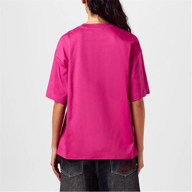 Lanvin o1g2r1mq1024 Logo T-Shirt in Fushia Size L / US 10 / IT 46 - 5 Thumbnail
