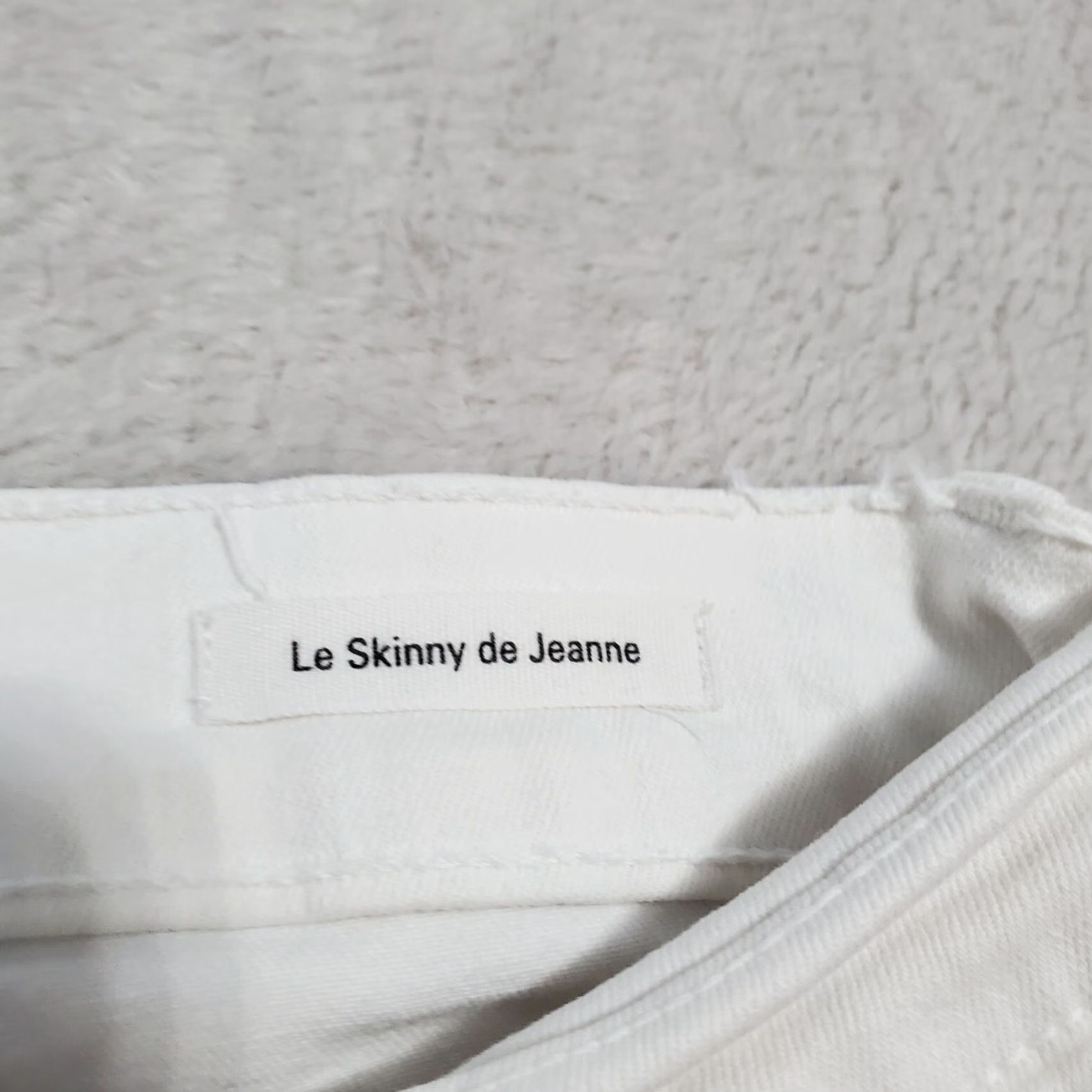 Frame VINTAGE Frame Denim Jeans Women 26 White Le Skinny de Jeanne Stretch Distressed 90s Grunge USA Womens Size 26" / US 2 / IT 38 - 4 Thumbnail