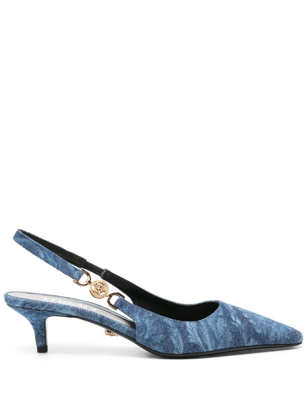 Versace o1y0226 Denim Pumps in Blue Size US 5 / IT 35 - 1 Thumbnail