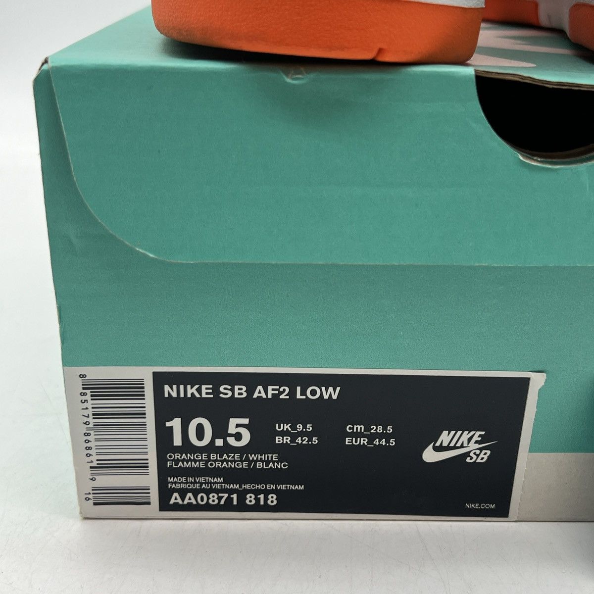 Nike Wmns x air force 2 orange Size US 10.5 / EU 43-44 - 6 Thumbnail