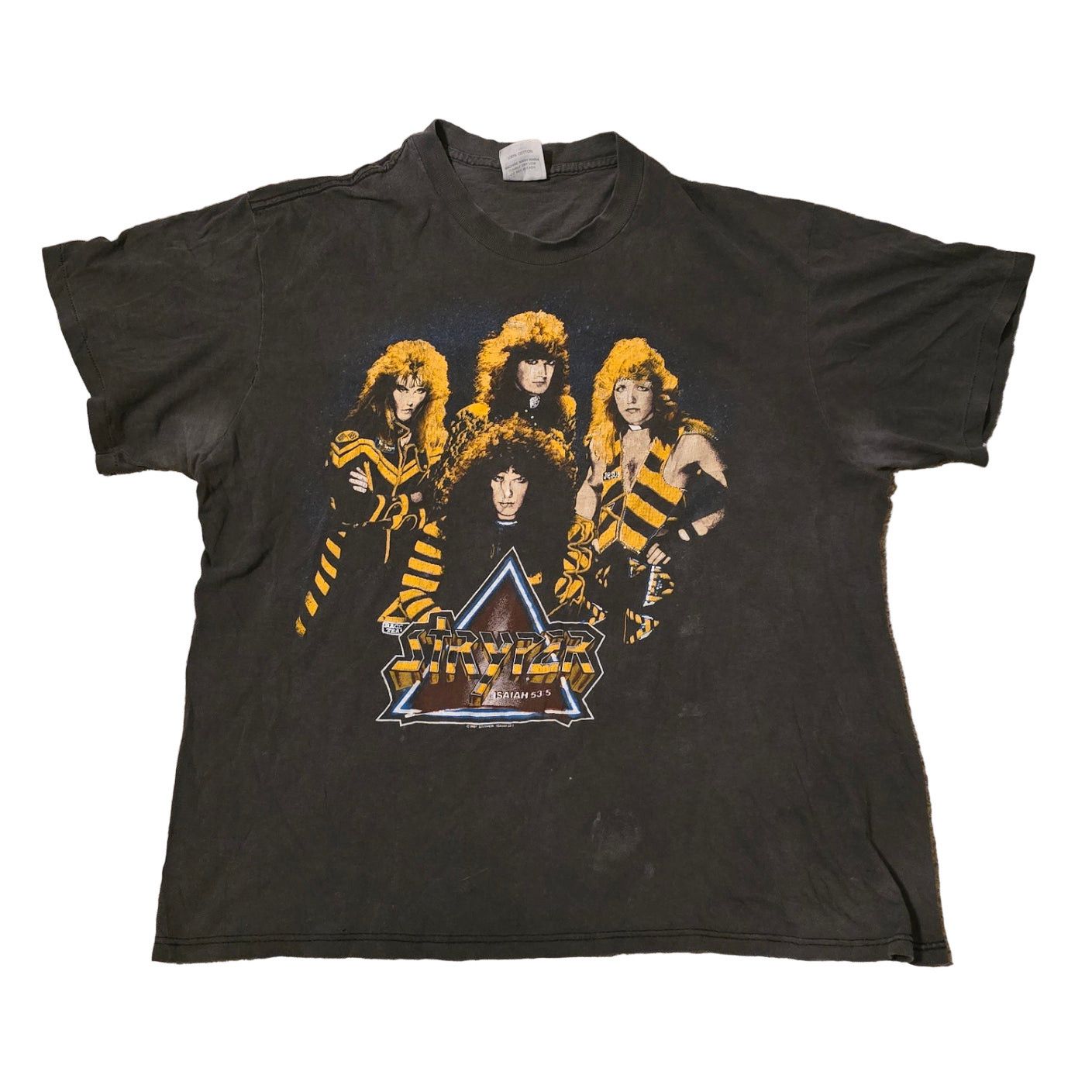 Vintage Vintage 1987 Stryper “To Hell With The Devil” T-Shirt Size US XL / EU 56 / 4 - 1 Thumbnail