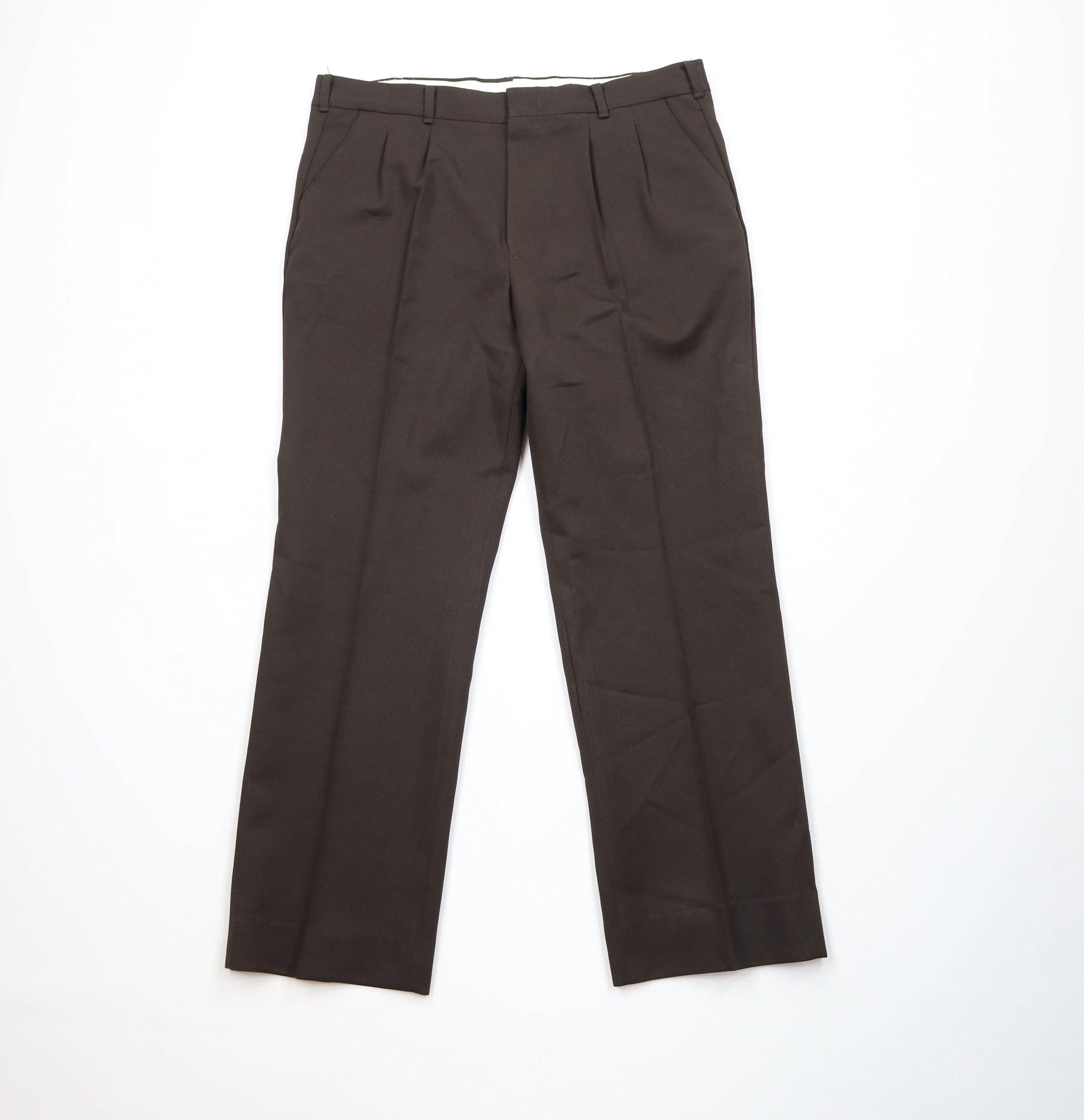 Vintage Vintage 70s Streetwear Flared Wide Leg Chino Pants Brown USA Size US 36 / EU 52 - 1 Thumbnail