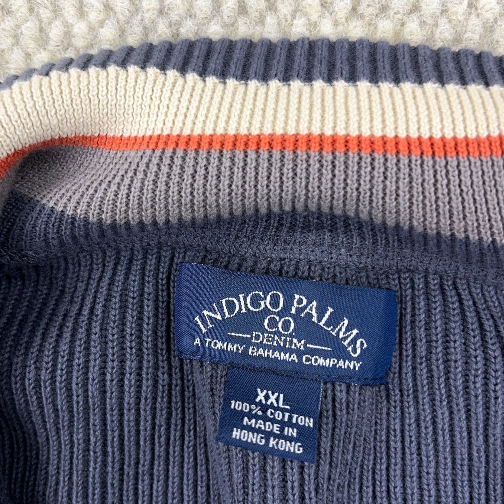 Tommy Bahama Tommy Bahama Sweater Men 2XL Gray Full Zip Indigo Palms Kint Jacket Ribbed Knit Style Classic Modern Casual Vintage? Size US XXL / EU 58 / 5 - 6 Thumbnail