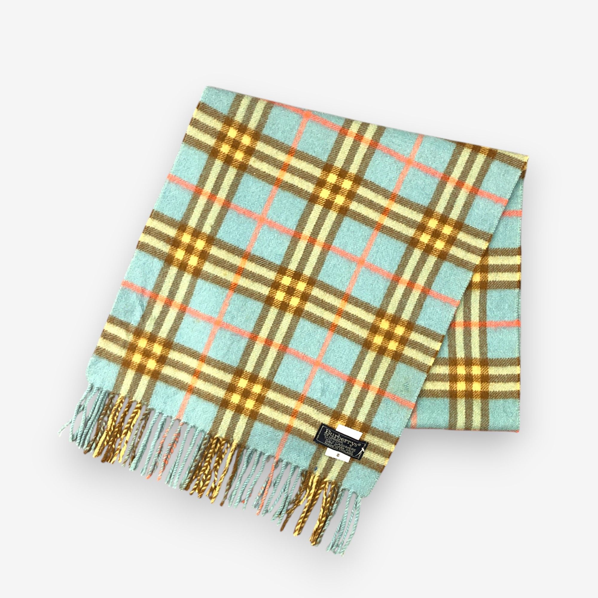 Burberry Vintage Burberry Scarf Muffler Wool Cashmere Scarves Size ONE SIZE - 3 Thumbnail