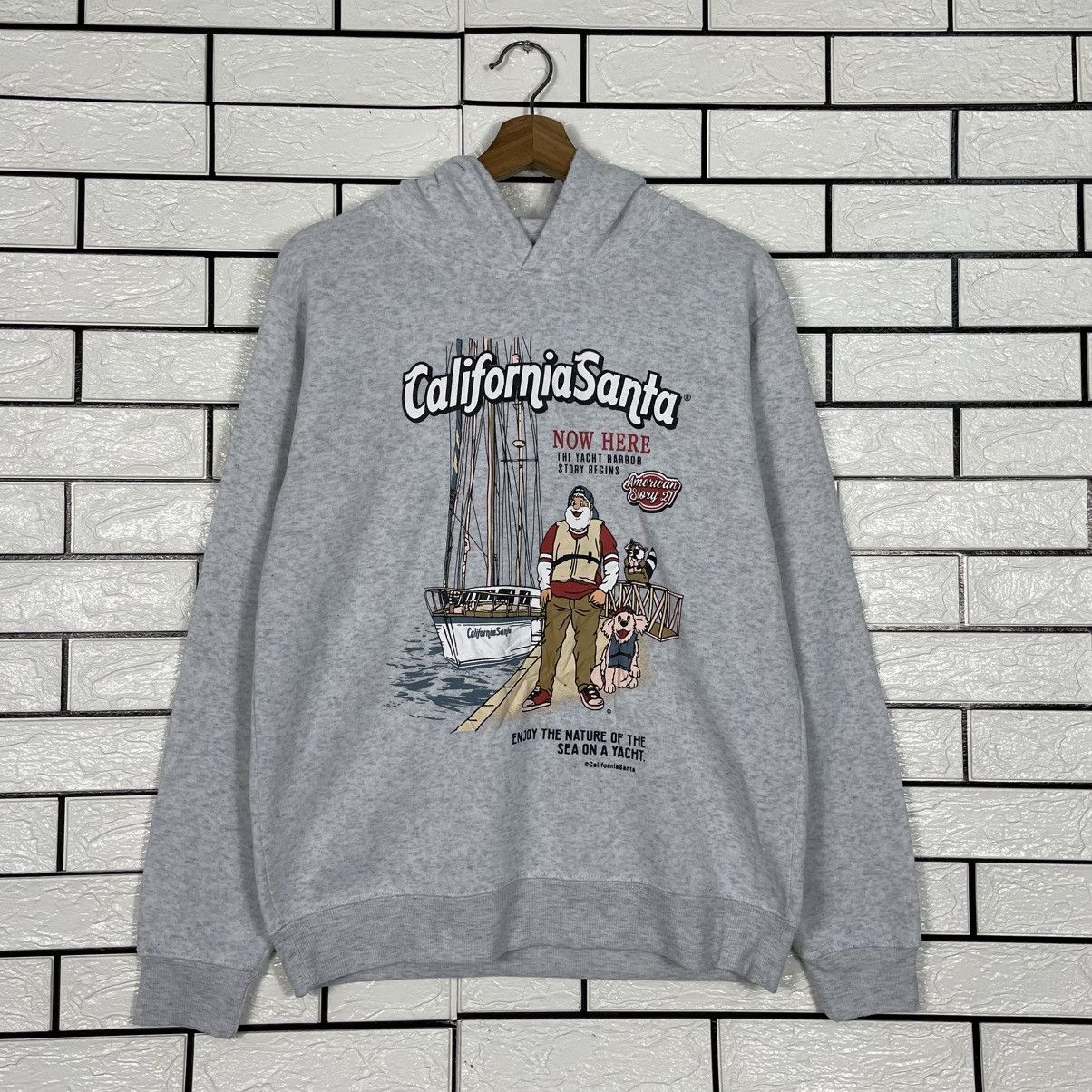 Japanese Brand California Santa Big Print Hoodie Size US M / EU 48-50 / 2 - 10 Thumbnail
