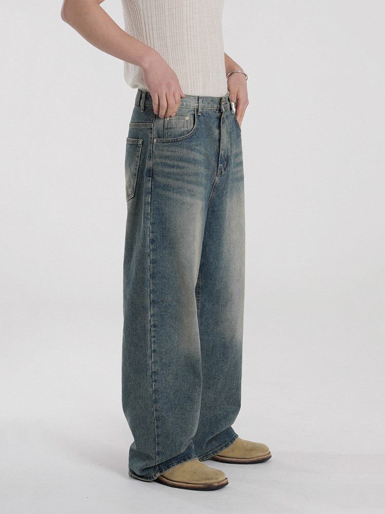 Japanese Brand × Jean Retro straight leg loose wide leg jeans Size US 32 / EU 48 - 2 Thumbnail