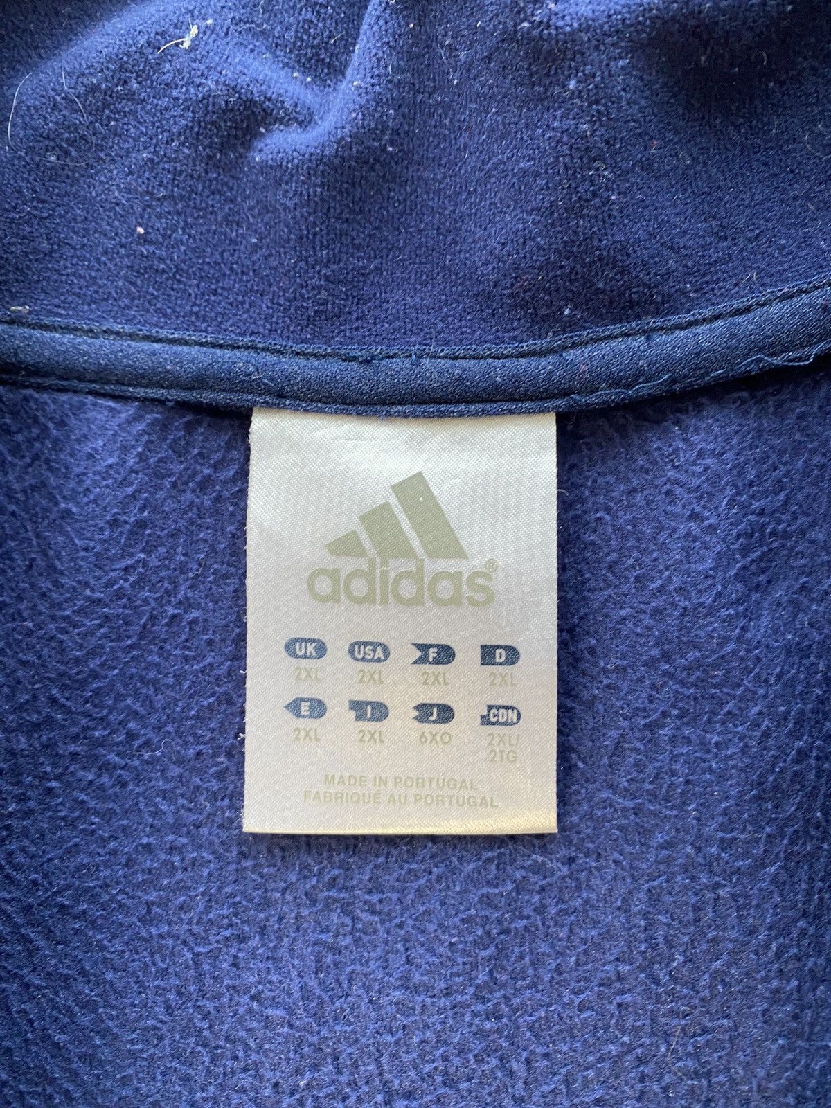 Adidas × Vintage OOs Adidas Paris Rugby Staid Francais Zip Up Fleece Jacket Size US XL / EU 56 / 4 - 10 Thumbnail