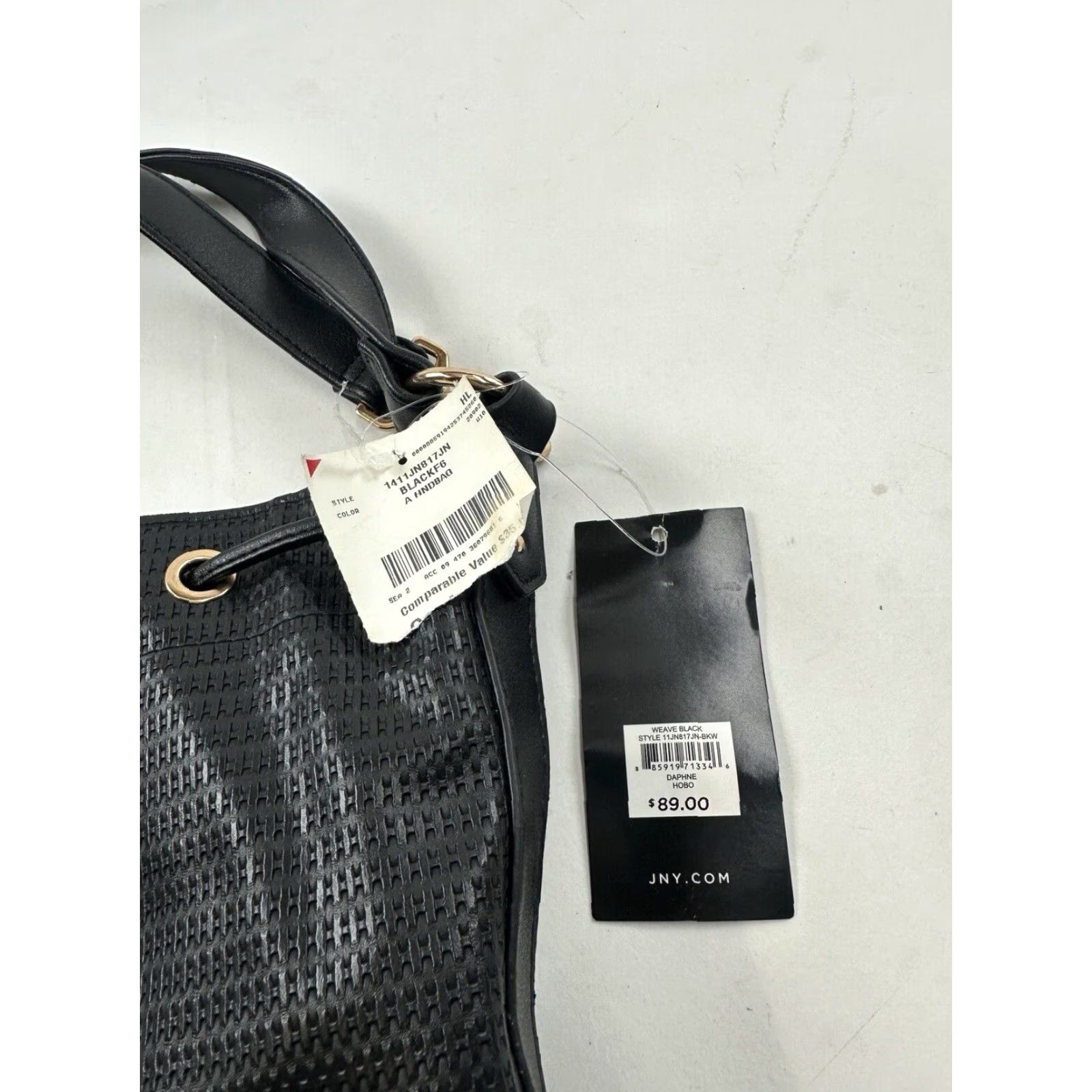 Jones New York Jones New York Signature Bag Crossbody Shoulder Bucket Faux Leather Black Women Size ONE SIZE - 2 Thumbnail