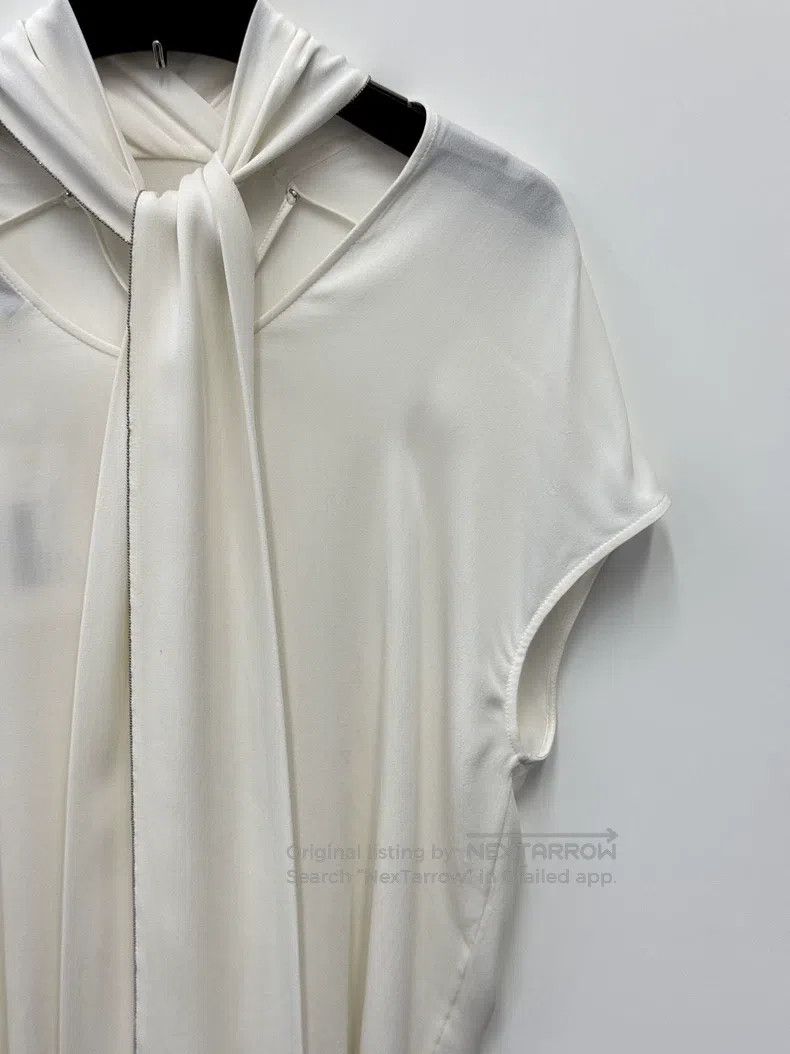 Brunello Cucinelli Brunello Cucinelli Women's Silk Shirt Size S / US 4 / IT 40 - 3 Thumbnail