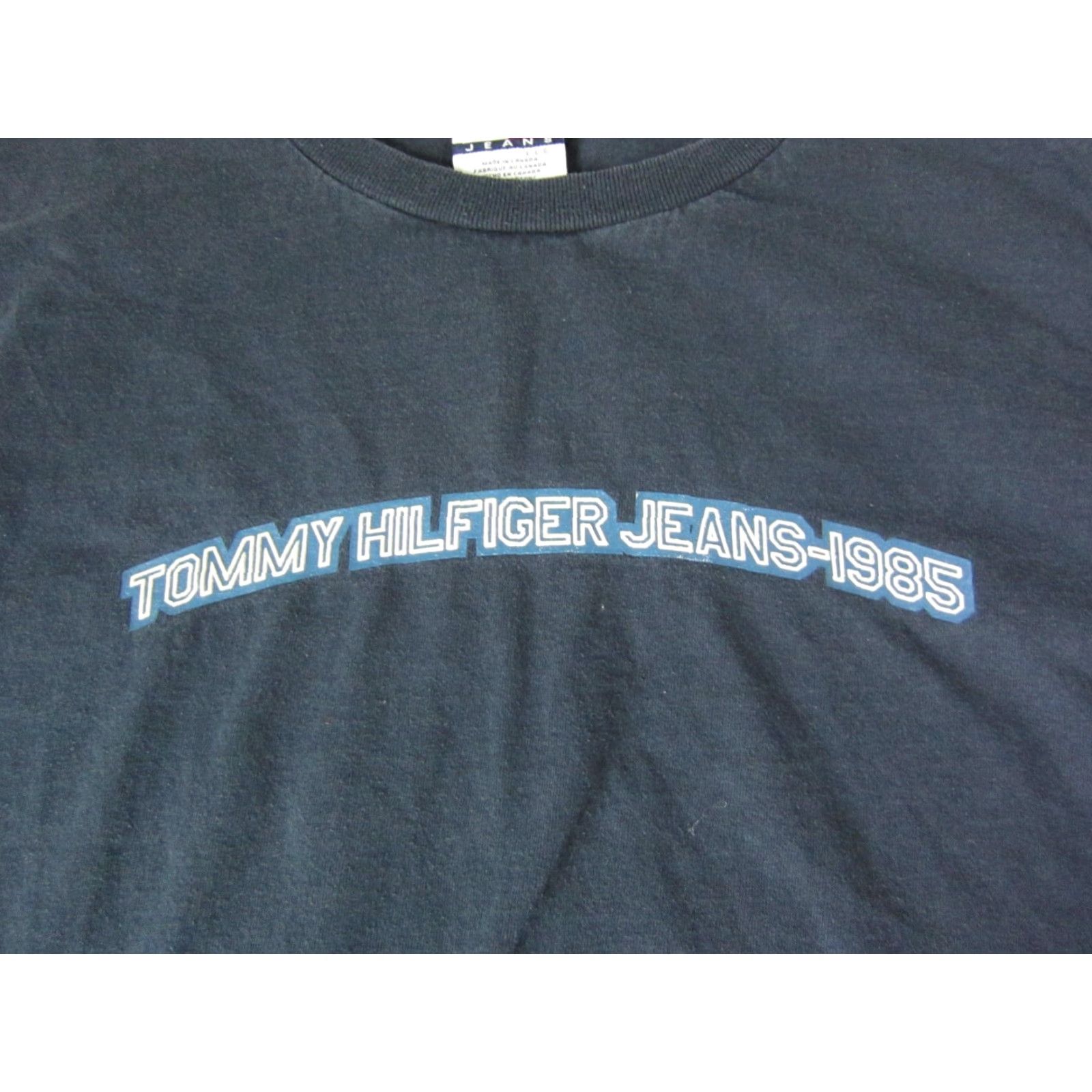 Tommy Hilfiger VINTAGE Tommy Hilfiger Shirt Mens L Blue 90s Canada Cotton Casual T-Shirt Size US L / EU 52-54 / 3 - 4 Thumbnail