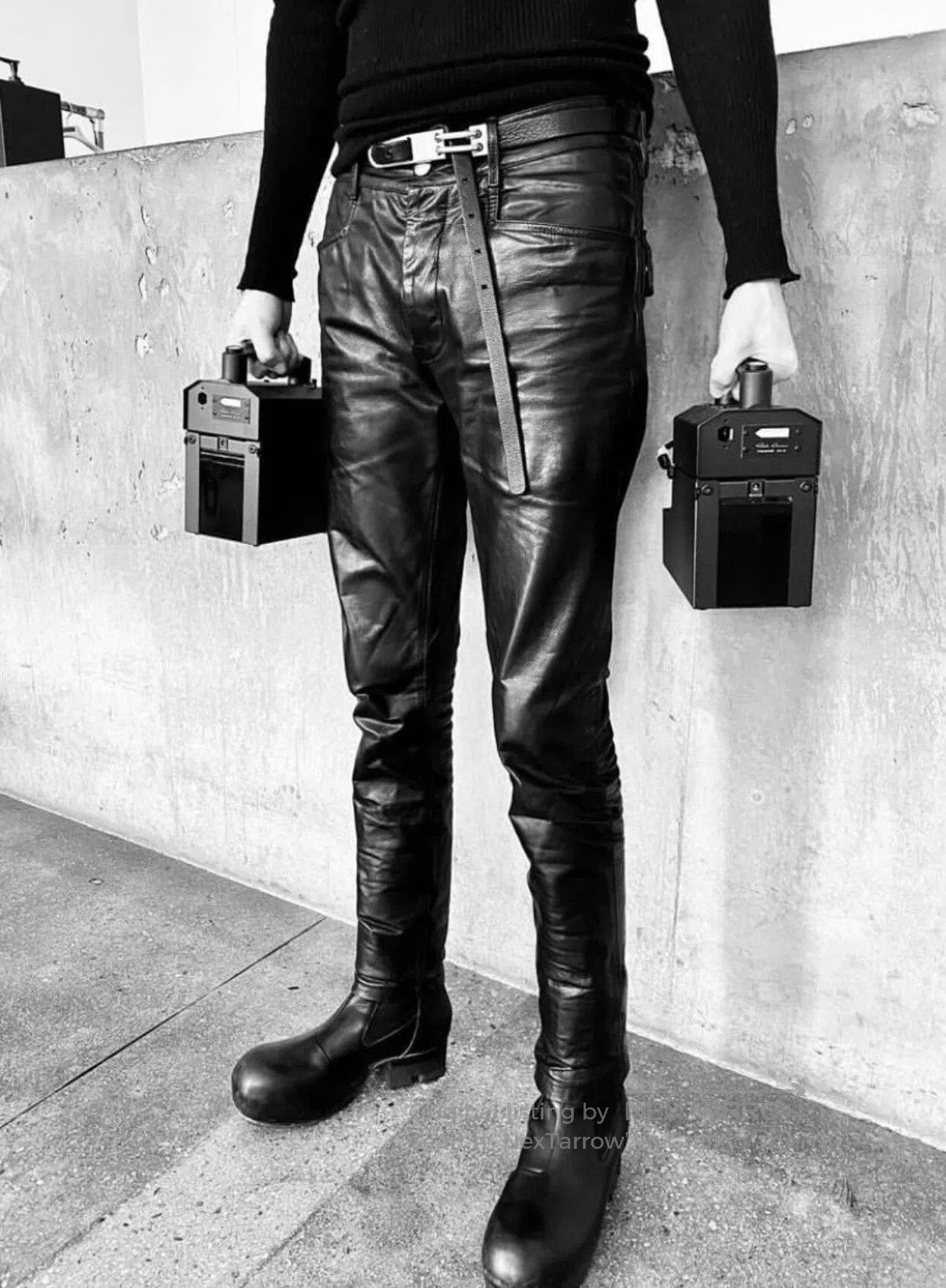Rick Owens Rick Owens Black Leather Pants. Size US 30 / EU 46 - 7 Thumbnail