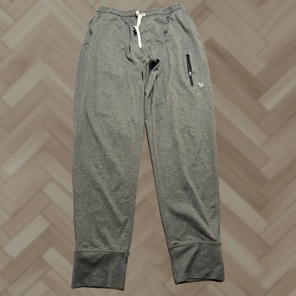 Vuori Vuori Sunday Performance Jogger Mens Medium Heather Gray Drawstring Pockets Knit Solid Athleisure Jogger Mens Size M Gray Size US 31 - 1 Thumbnail