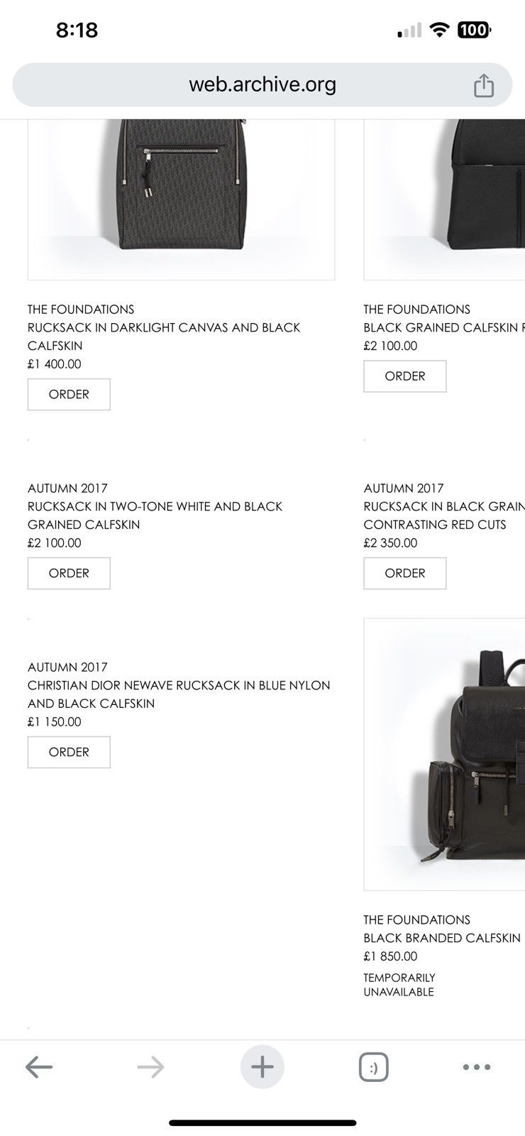 Dior New! Dior Homme 2017 Newave backpack KVA Hedi Size ONE SIZE - 15 Thumbnail
